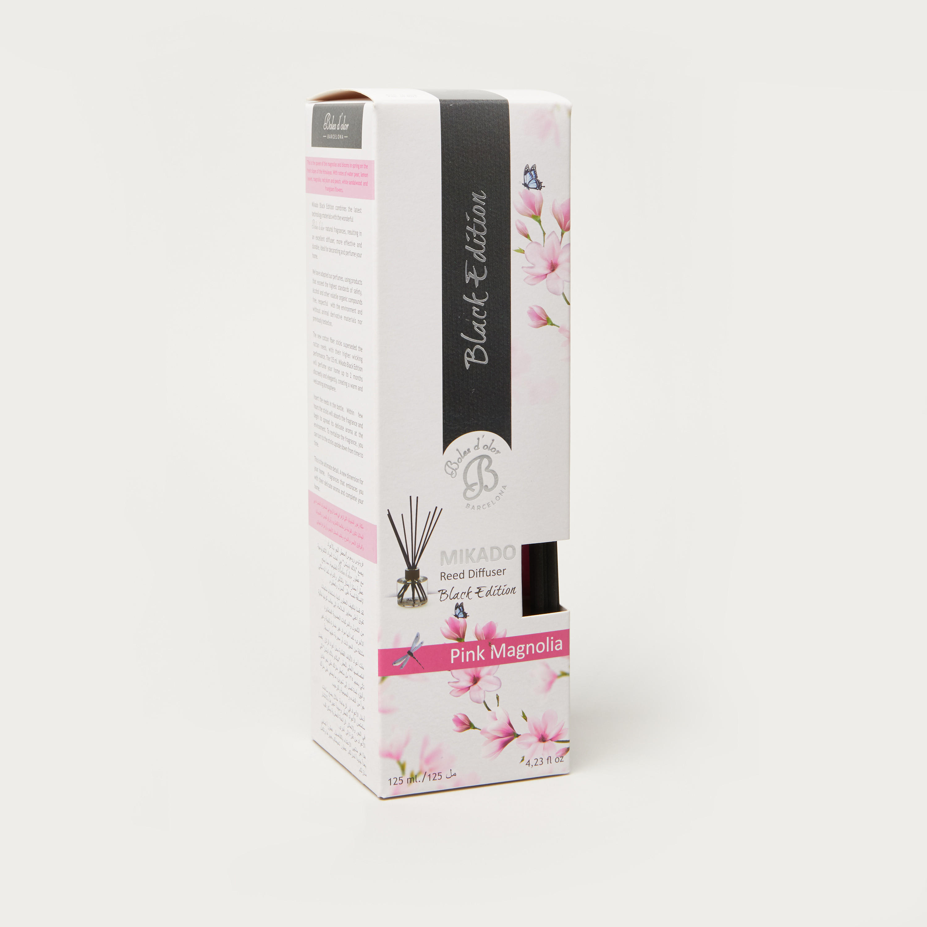 Boles d' Olor Flor de Loto Black Edition Mikado Reed Diffuser - 125 ml-household-homefragrance-reeddiffusers-image-1