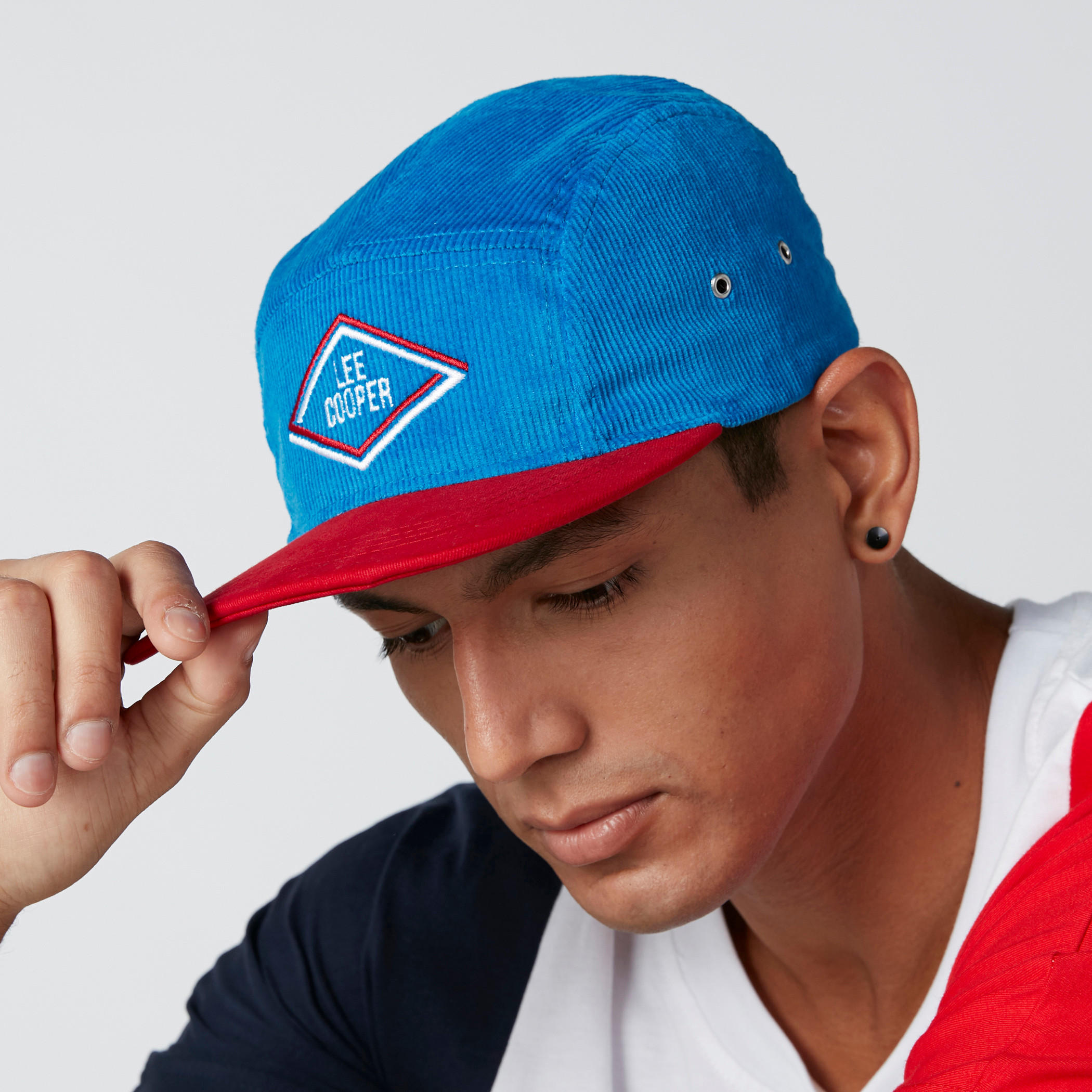 Lee Cooper Textured Cap with Embroidery-men-caps-image-2