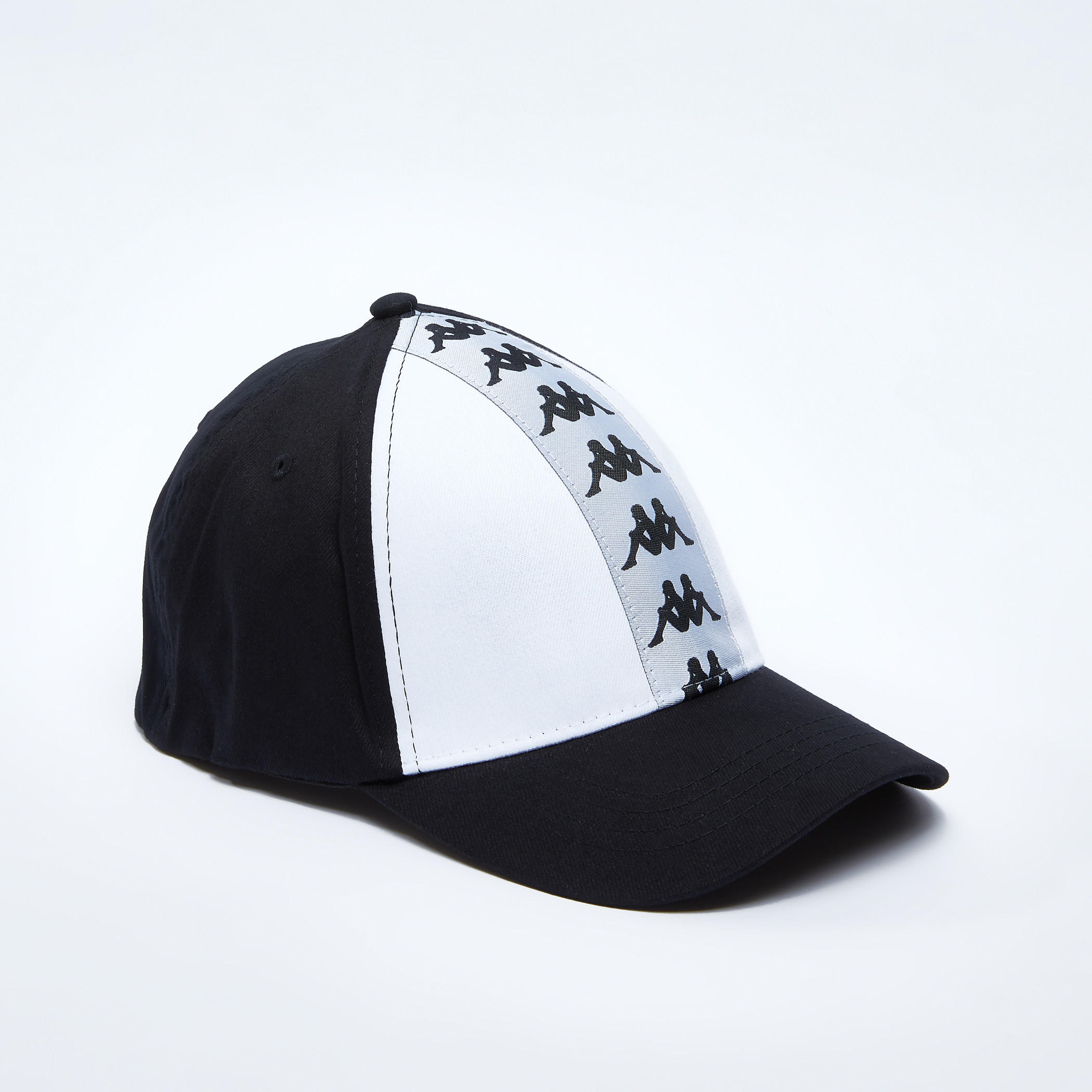 Kappa Printed Tape Detail Cap with Squatchee-men-caps-image-1