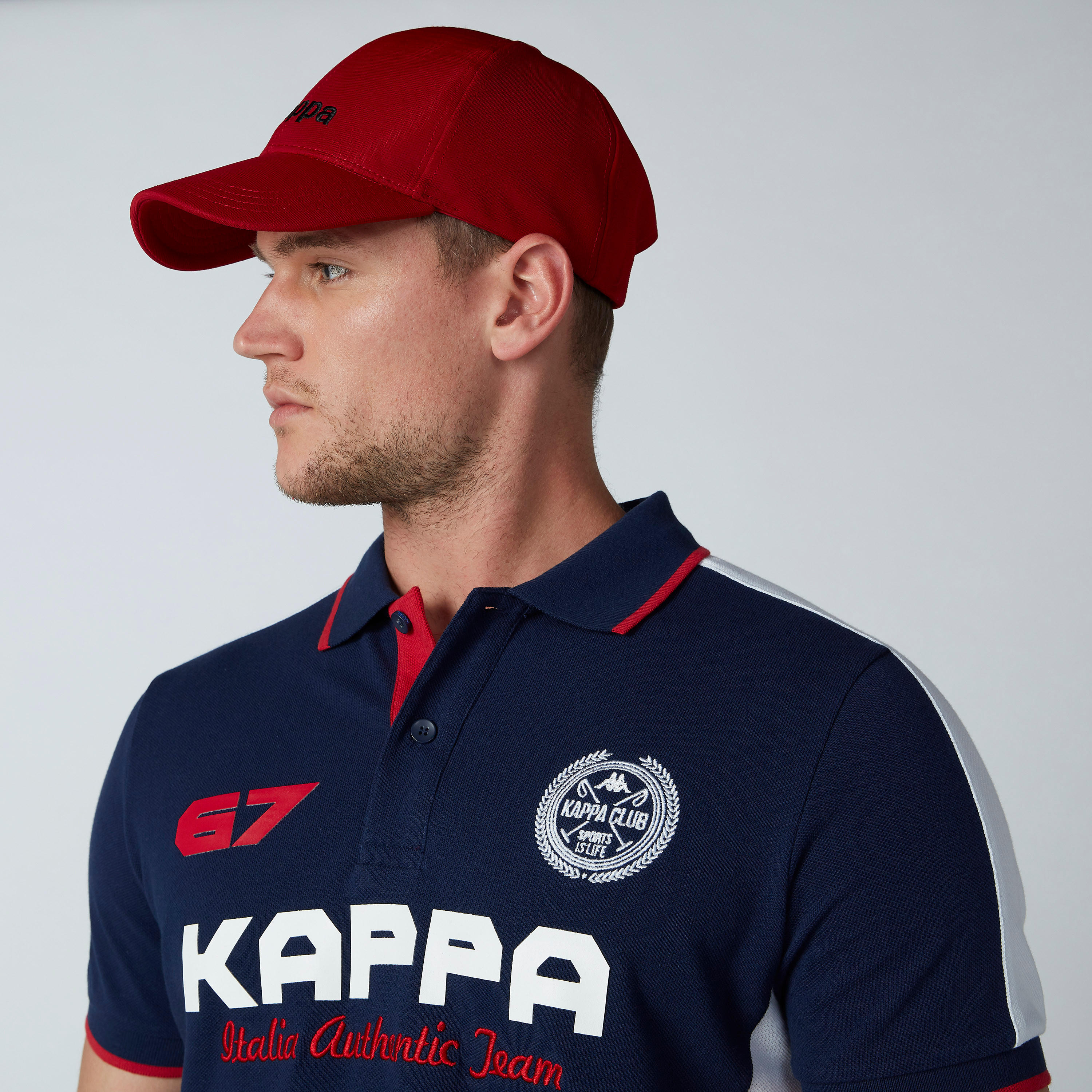 قبعة كاب مطرّزة بثنية إغلاق من كابا-men-caps-image-2