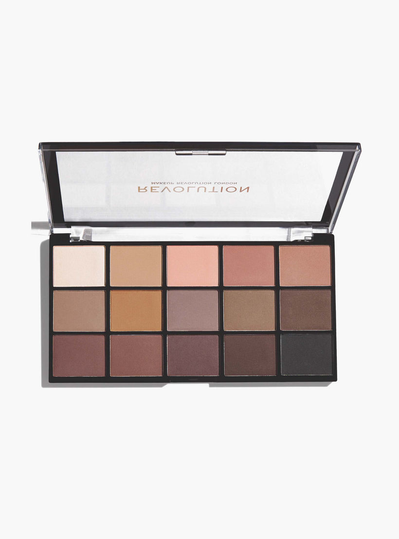 Makeup Revolution Re-Loaded Palette Basic Mattes - 16.5 gms-beautyandpersonalcare-makeup-eyes-eyeshadows-image-2