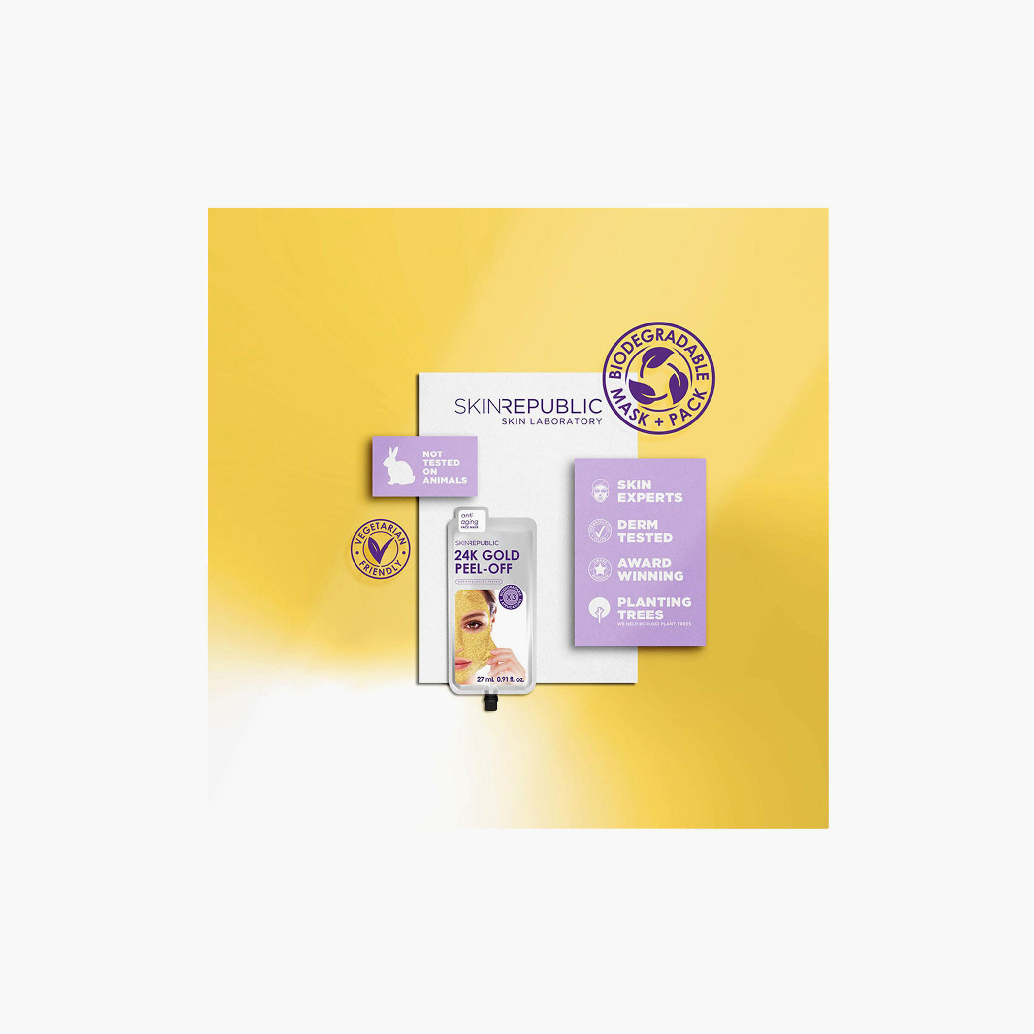 Skin Republic 24K Gold Peel-Off Anti Aging Face Mask Sheet 27 ml (3 Applications)-beautyandpersonalcare-kbeauty-skin-masks-sheetmask-image-6