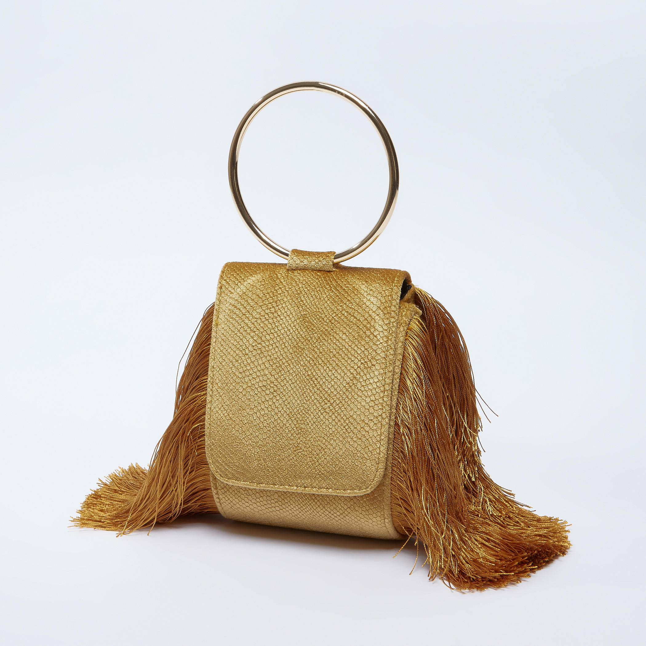 حقيبة ساتشيل بمقبض مستدير وسلسلة ميتاليك وشراشيب-women-bagsandwallets-handbags-image-1