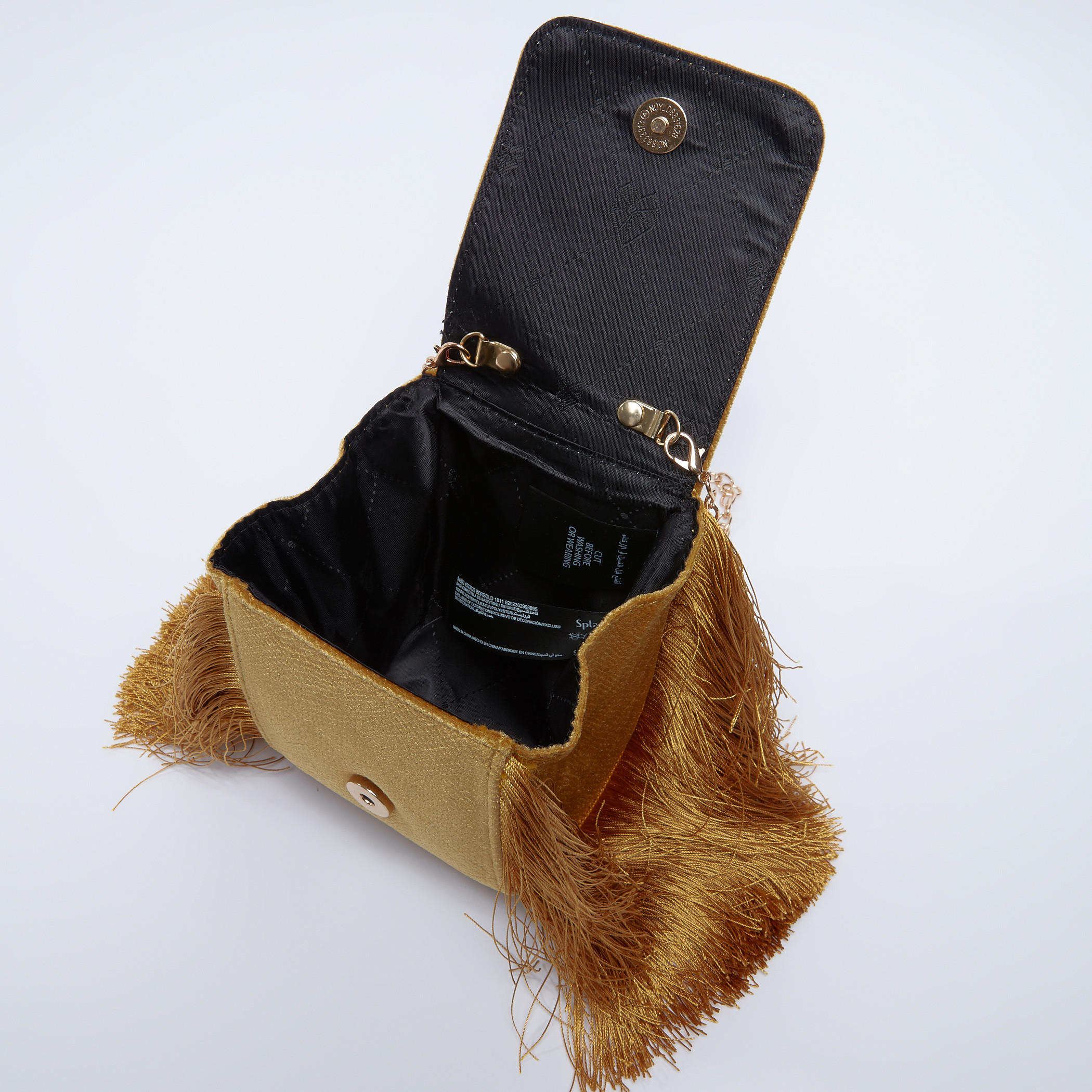 حقيبة ساتشيل بمقبض مستدير وسلسلة ميتاليك وشراشيب-women-bagsandwallets-handbags-image-3