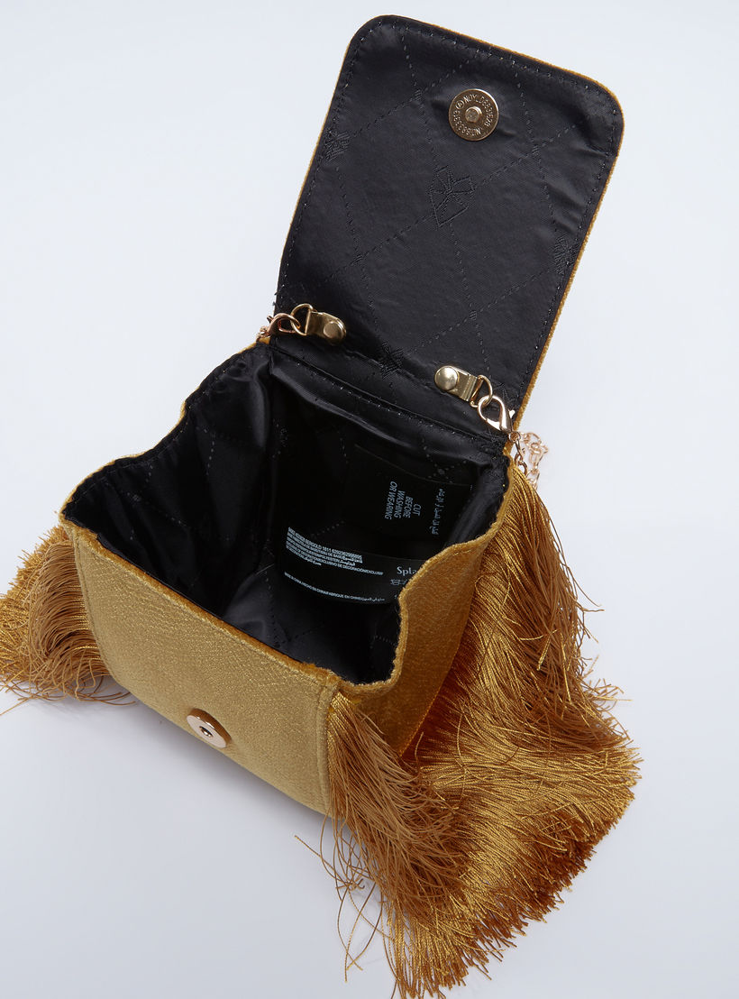 حقيبة ساتشيل بمقبض مستدير وسلسلة ميتاليك وشراشيب-women-bagsandwallets-handbags-image-3