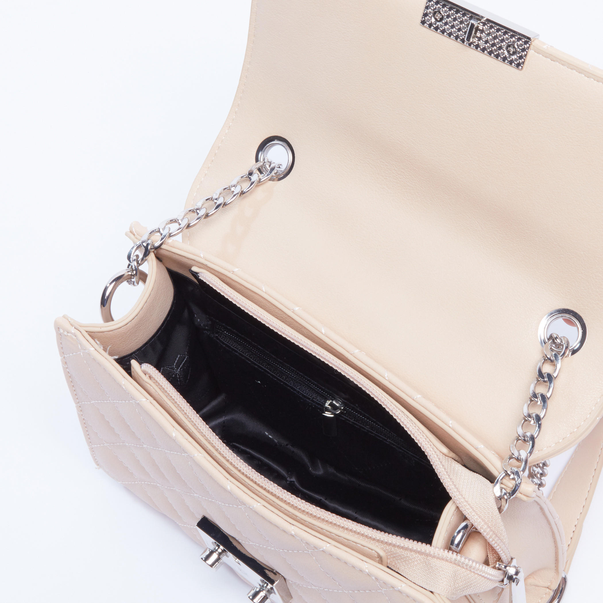 حقيبة ساتشيل مبطّنة بحمّالة سلسلة ميتاليك-women-bagsandwallets-handbags-image-4