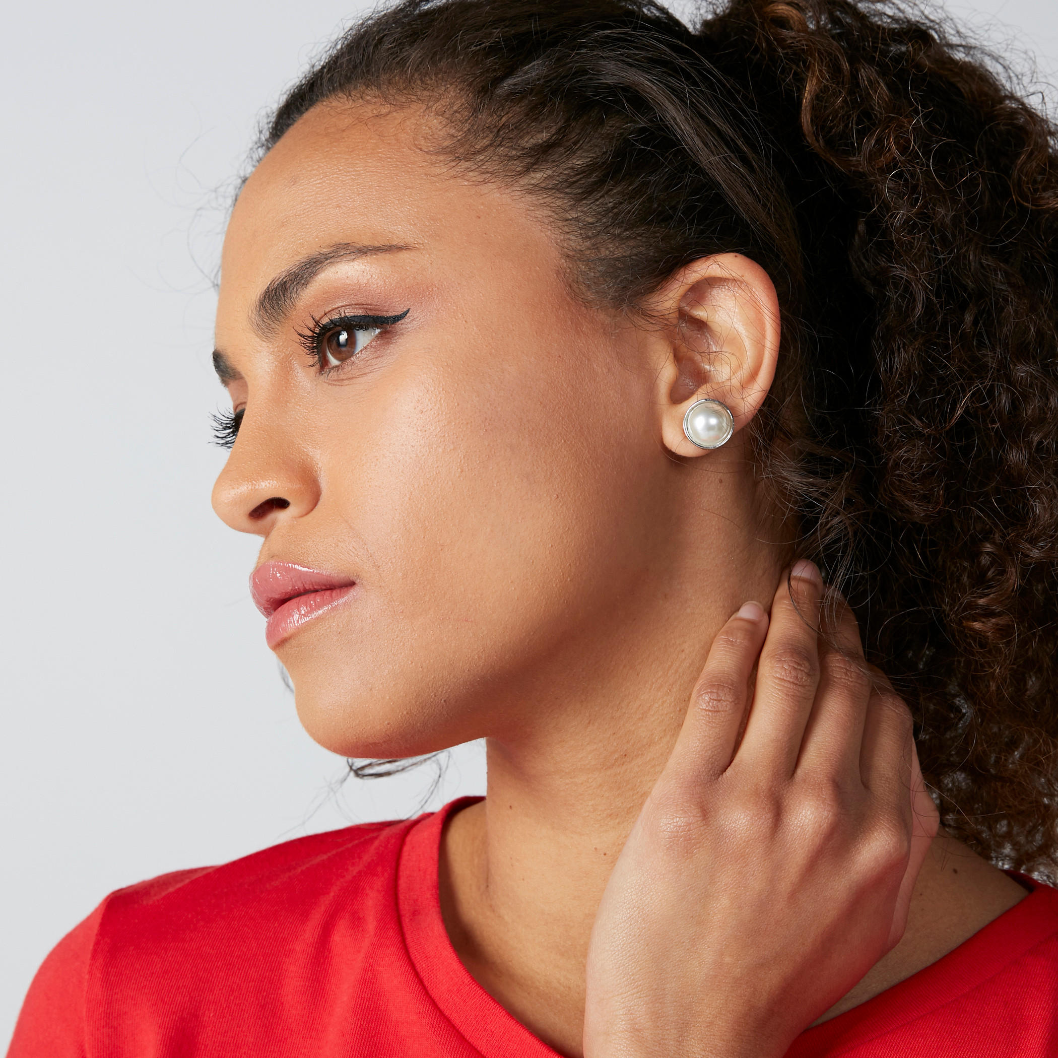 أقراط متنوعة بمكبس إغلاق - طقم من 3 قطع-women-watchesandjewellery-jewellery-earrings-image-2