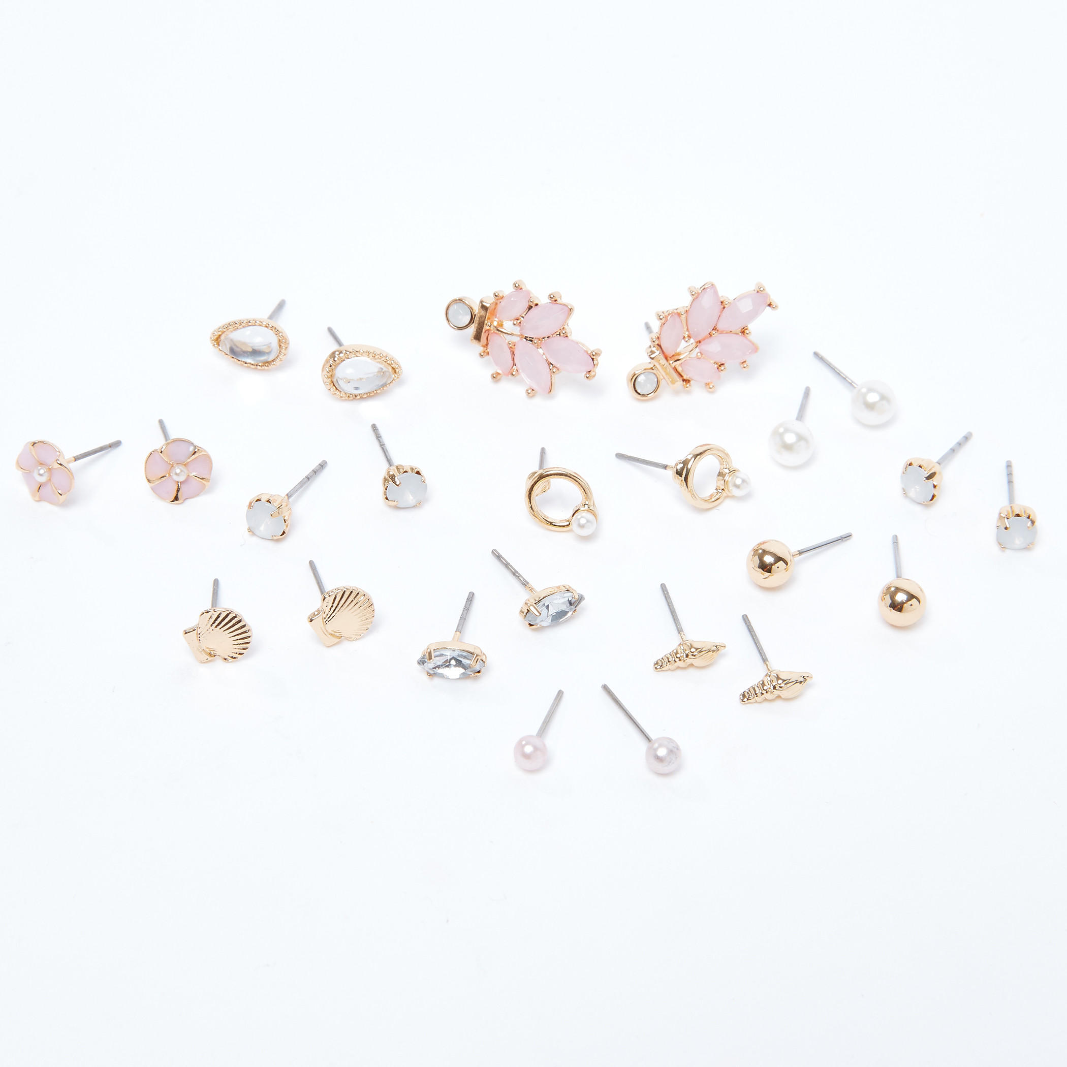 Assorted Earrings with Pushback Closure - Set of 12-women-watchesandjewellery-jewellery-earrings-image-1
