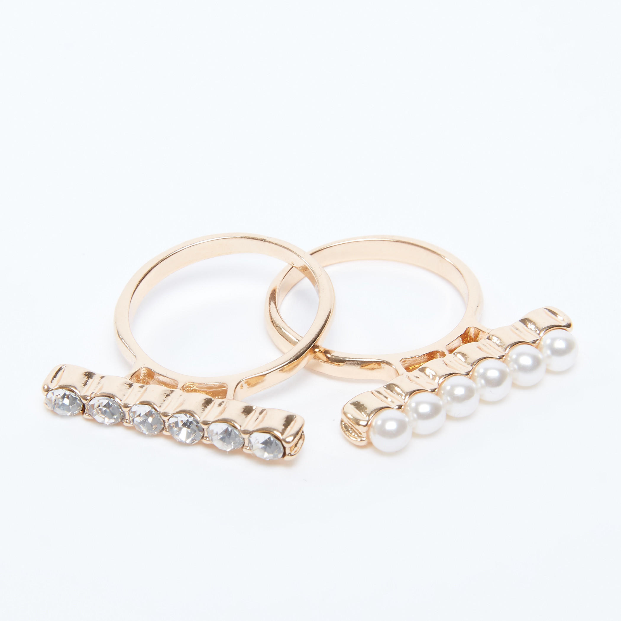 خاتم ميتاليك - طقم من قطعتين-women-watchesandjewellery-jewellery-rings-image-1