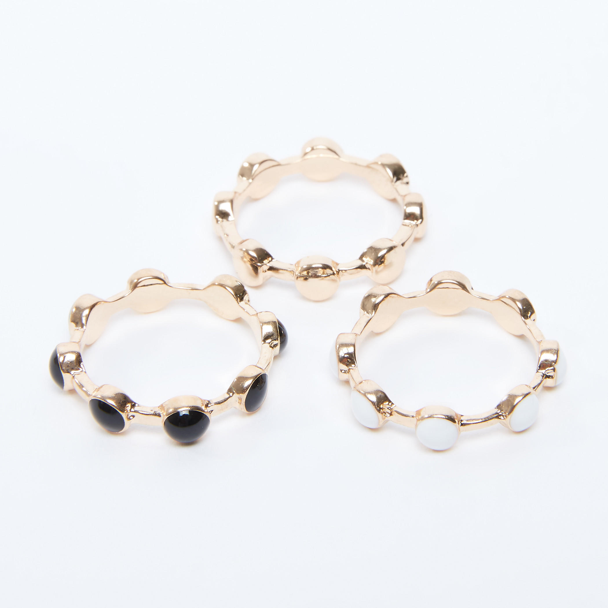 خاتم ميتاليك - طقم من 3 قطع-women-watchesandjewellery-jewellery-rings-image-1
