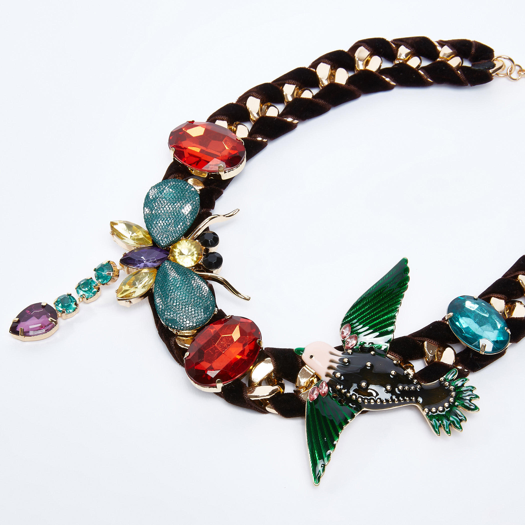 قلادة مرصّعة مثبتة بمشبك للإغلاق-women-watchesandjewellery-jewellery-necklacesandpendants-image-1