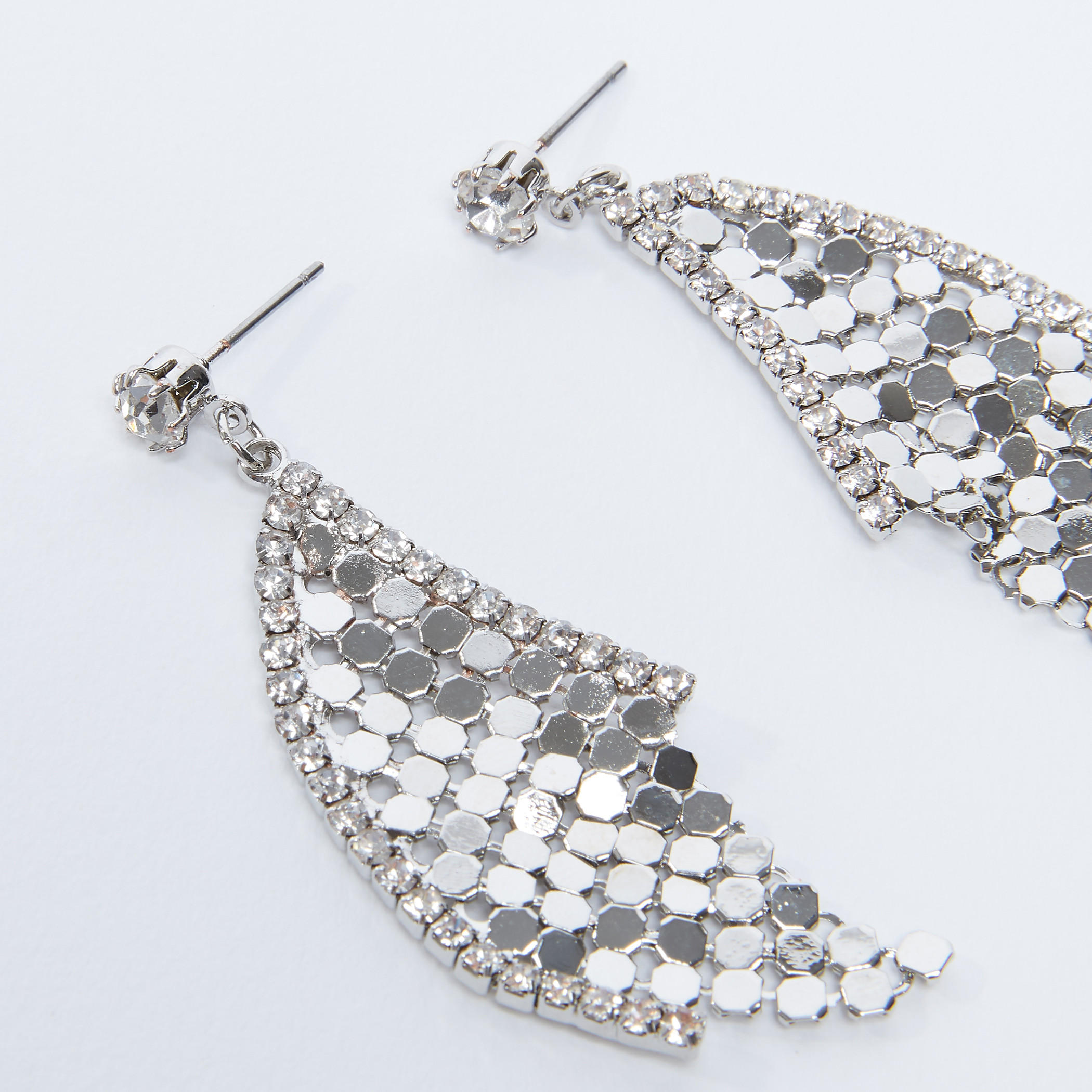 Studded Dangling Earrings with Pushback Closure-women-watchesandjewellery-jewellery-earrings-image-3