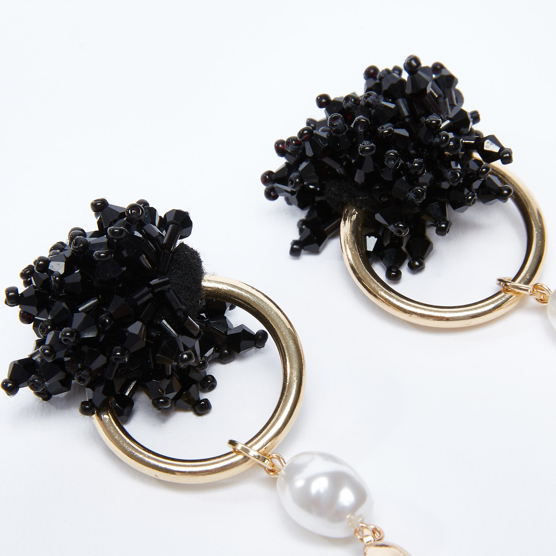 Pearl Detail Dangling Earrings with Push Back Closure-women-watchesandjewellery-jewellery-earrings-image-4