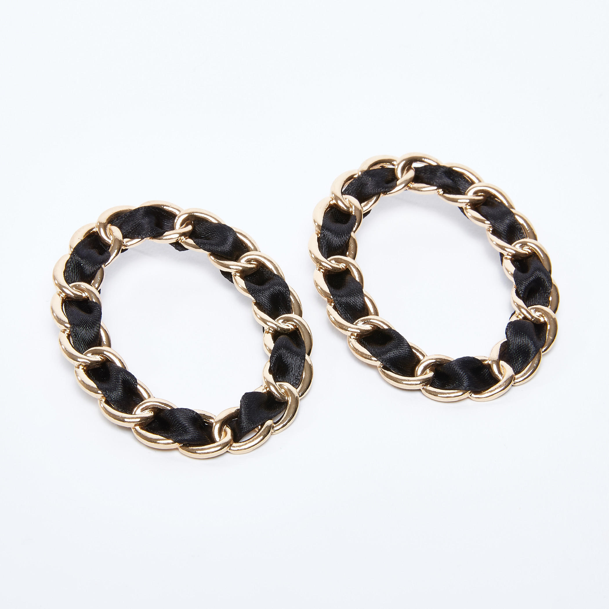 Metallic Oval Earrings-women-watchesandjewellery-jewellery-earrings-image-1