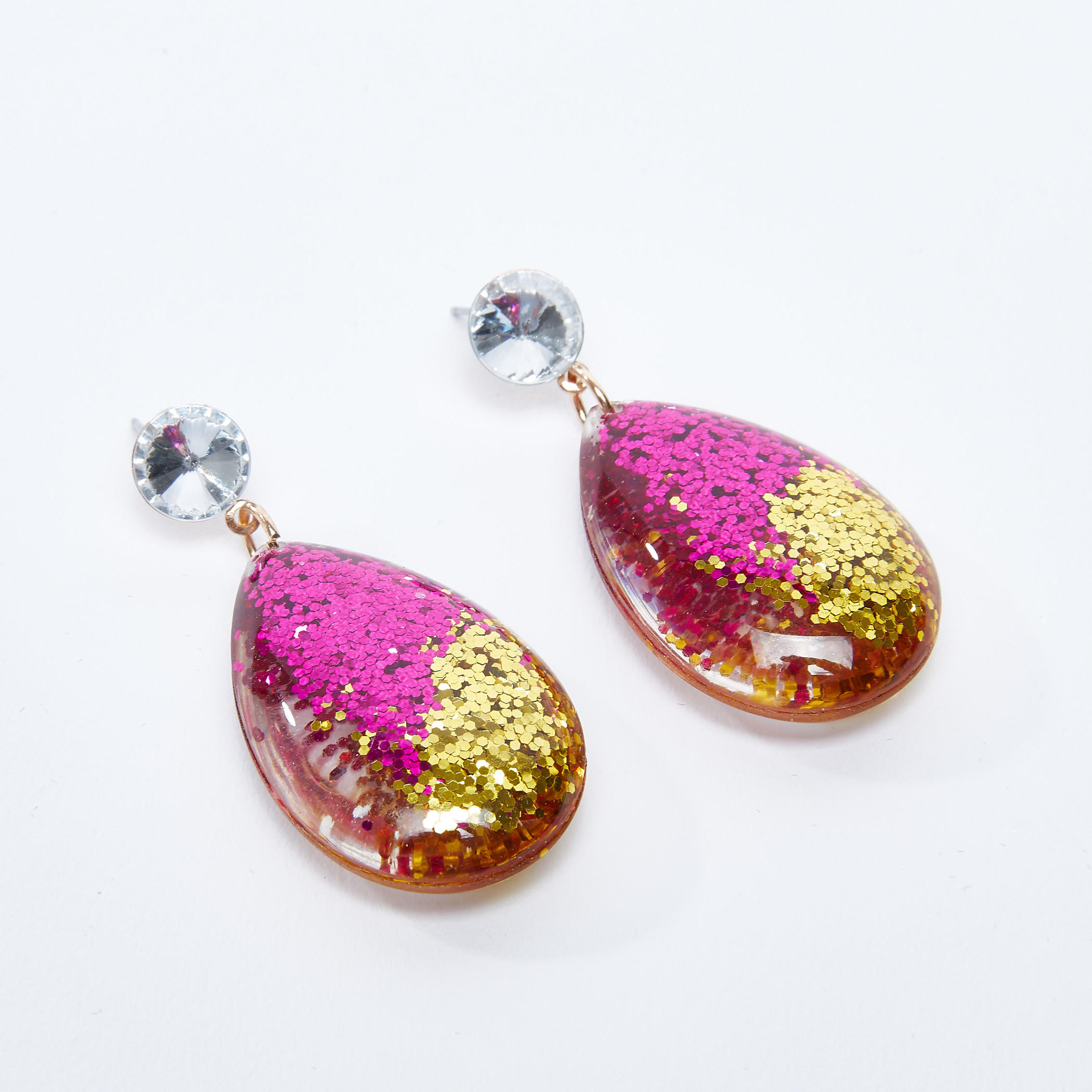 أقراط متدليّة مرصّعة بمكبس إغلاق-women-watchesandjewellery-jewellery-earrings-image-3