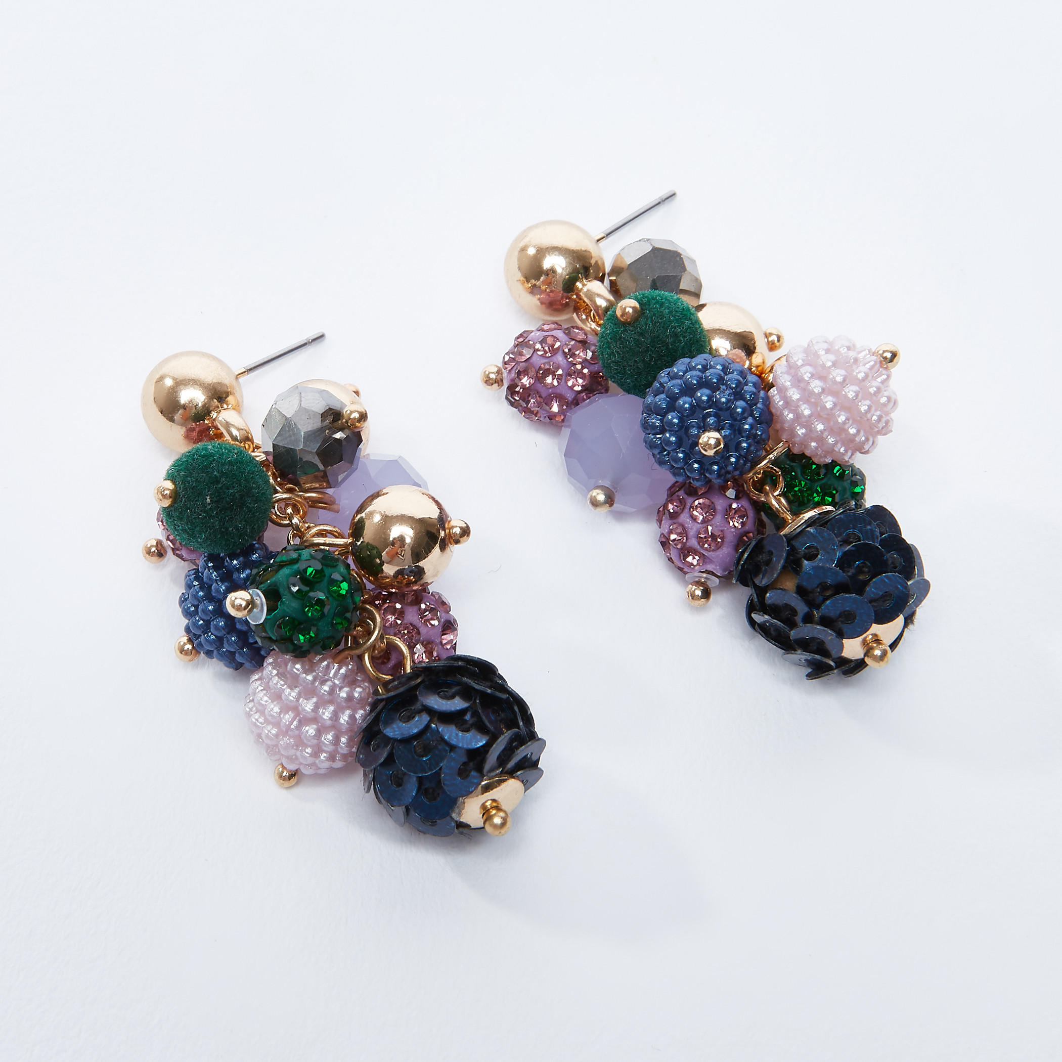 أقراط متدليّة مزيّنة بمكبس إغلاق-women-watchesandjewellery-jewellery-earrings-image-3