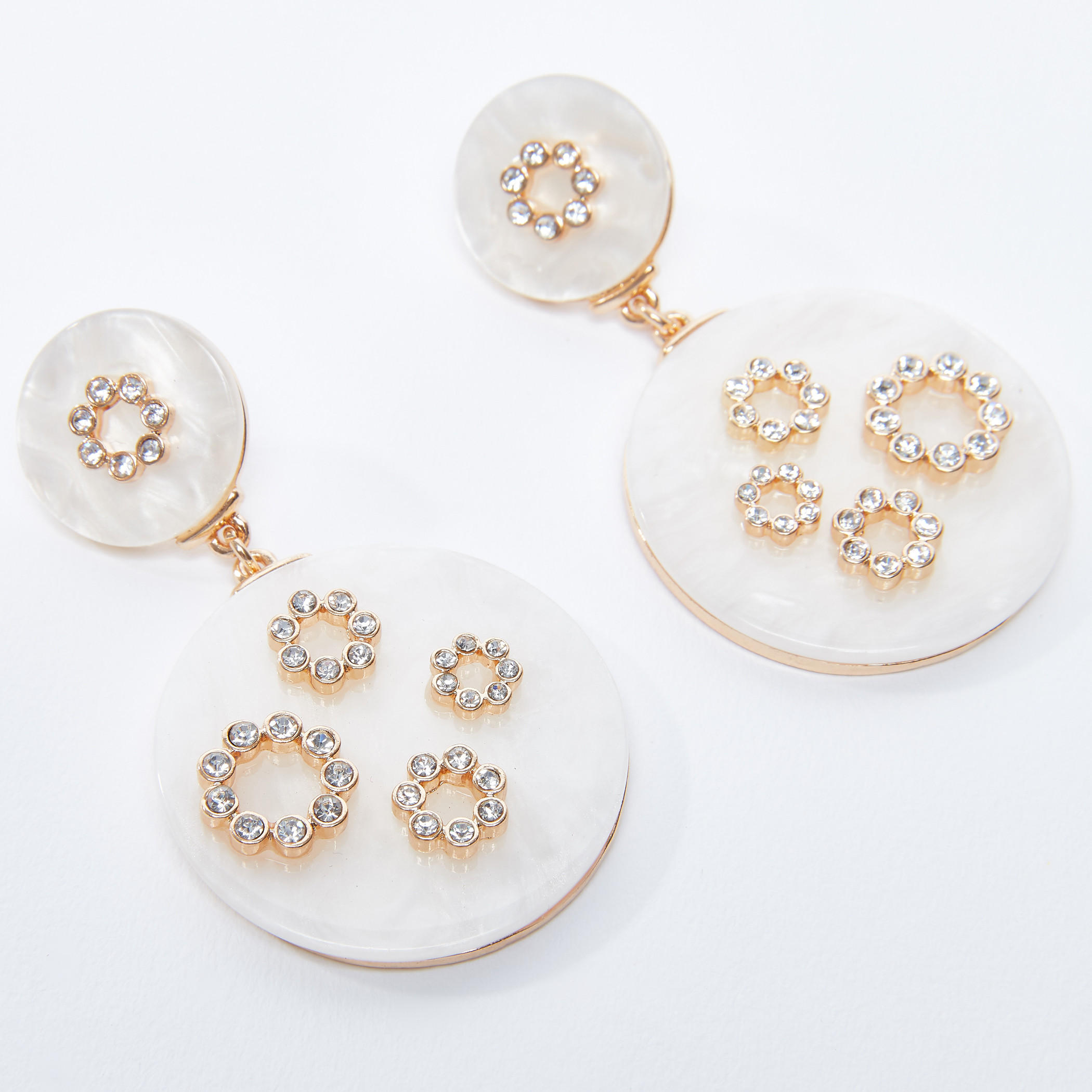 Studded Dangling Earrings with Pushback Closure-women-watchesandjewellery-jewellery-earrings-image-3