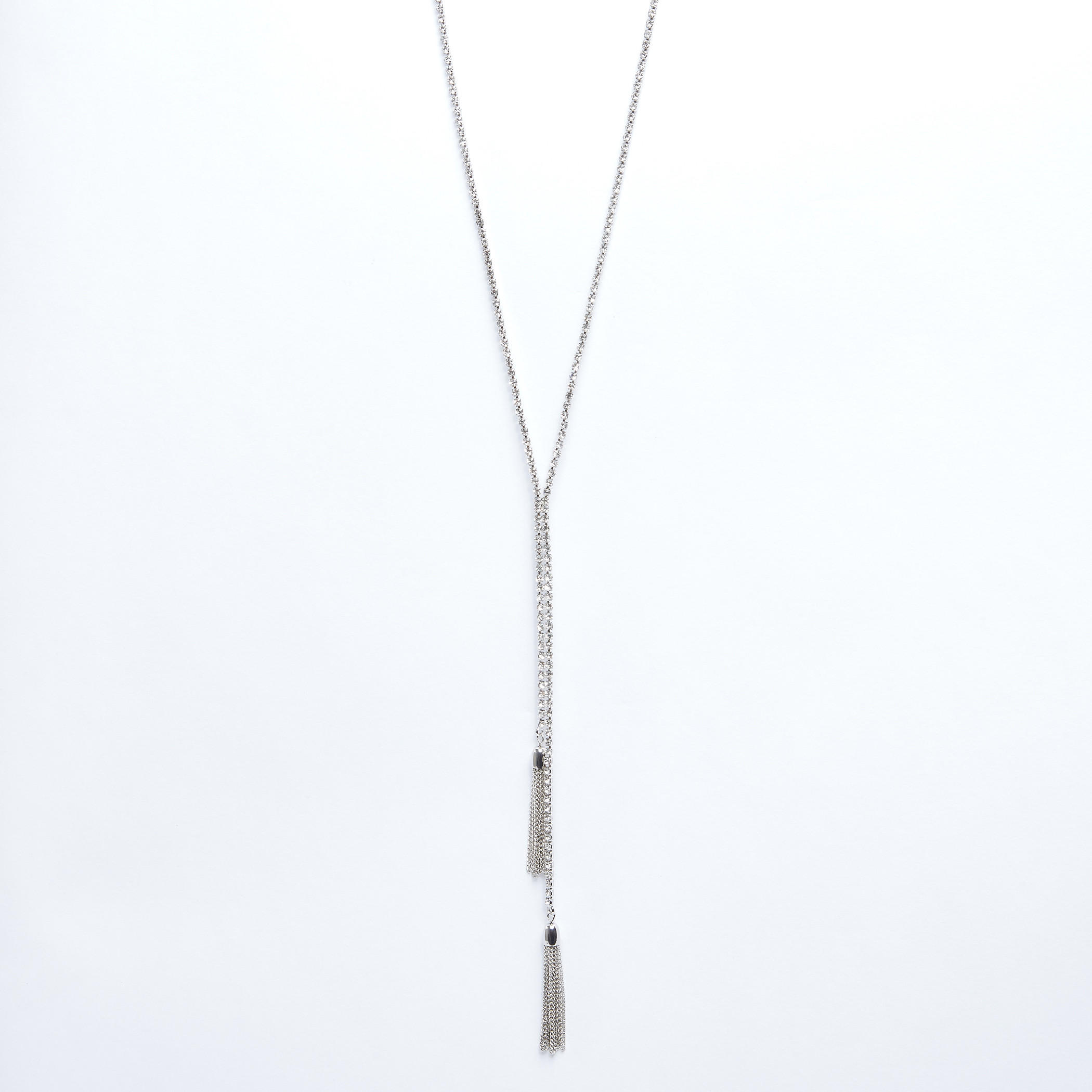 قلادة طويلة مرصّعة بشرّابات ميتاليك-women-watchesandjewellery-jewellery-necklacesandpendants-image-1