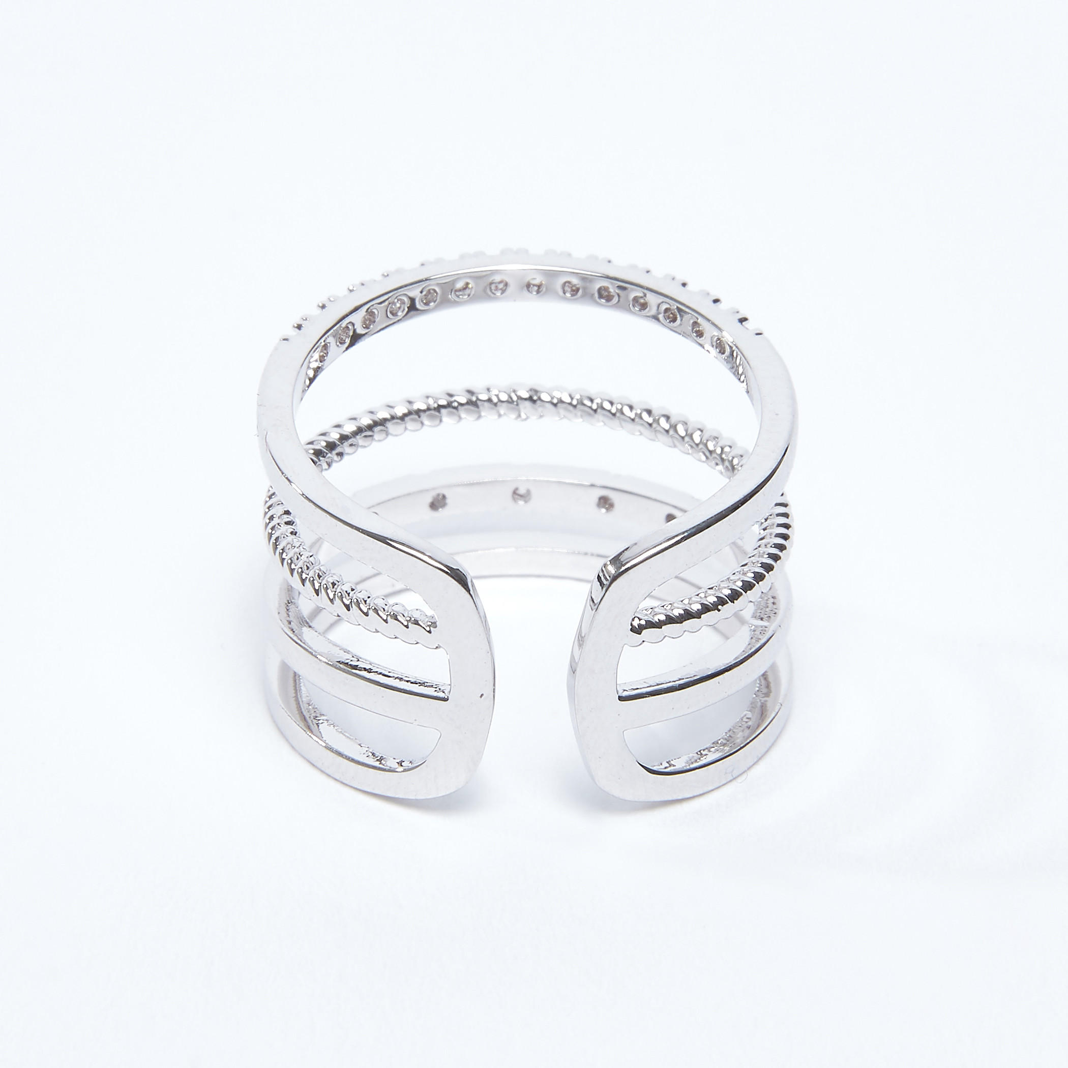 Studded Multi-Shank Finger Ring-women-watchesandjewellery-jewellery-rings-image-1