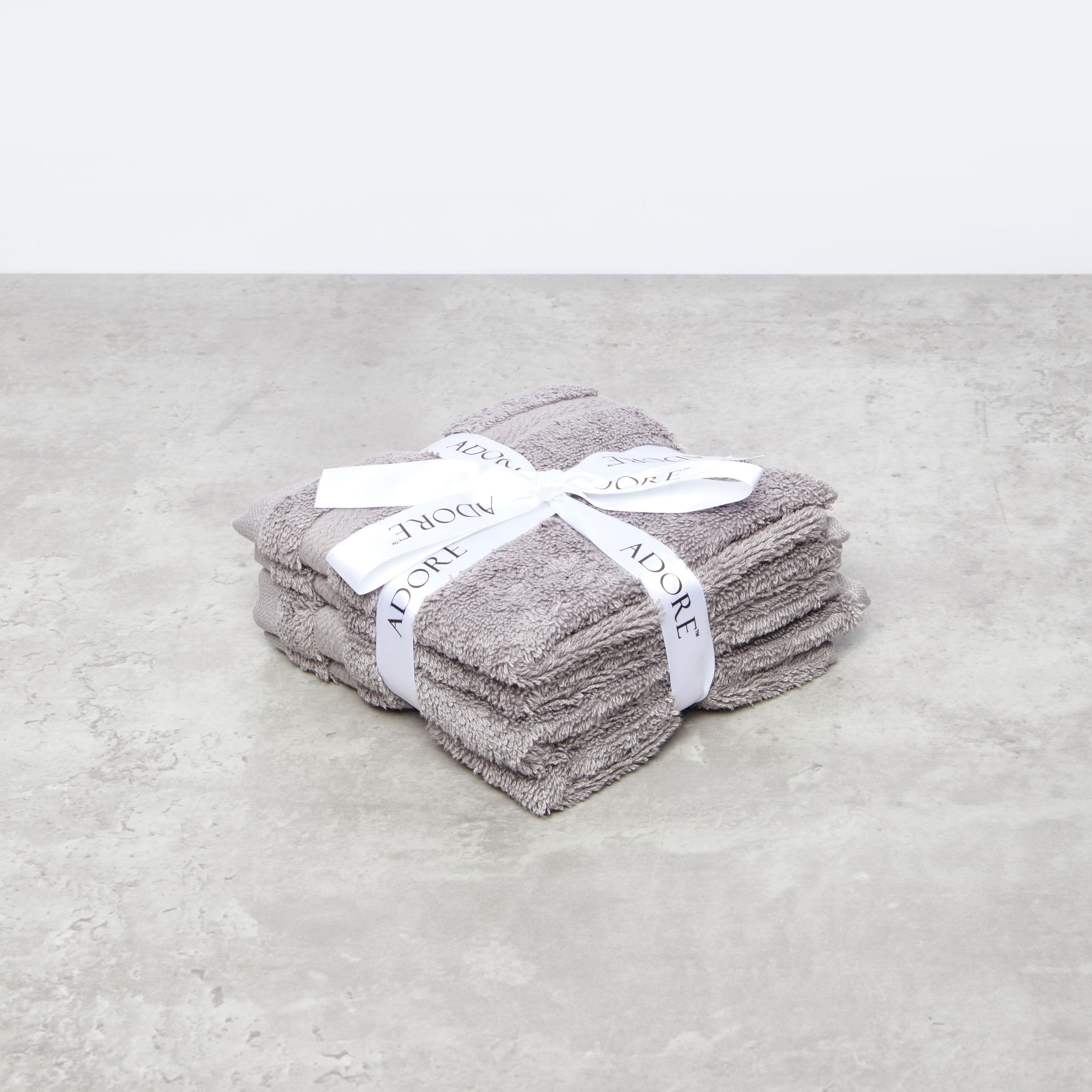 طقم مناشف وجه بارزة الملمس - 4 قطع 30x30 سم-household-bathandlaundry-bathlinen-towels-image-1