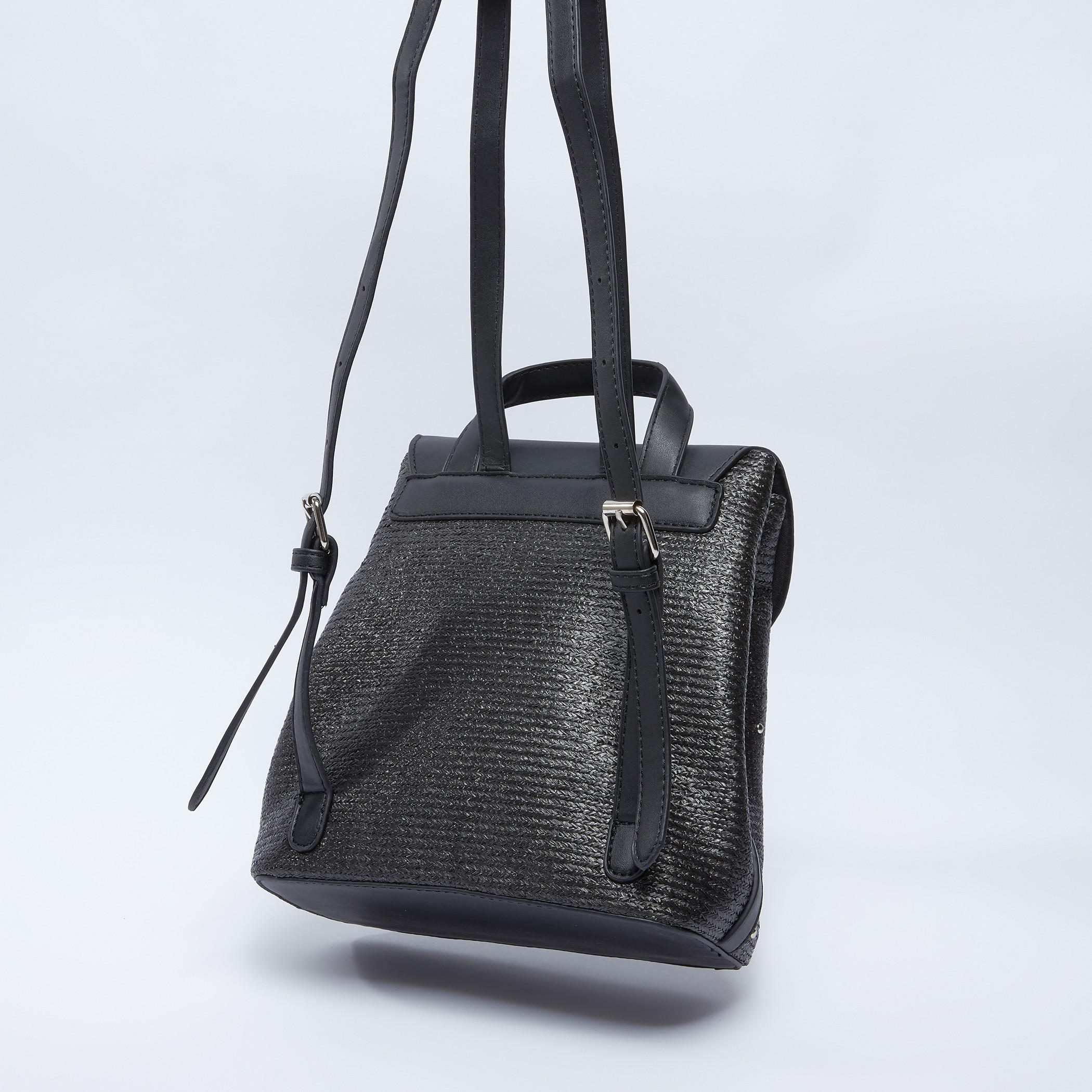 حقيبة ظهر مرصعة بقفل إغلاق وحمالات قابلة للتعديل-women-bagsandwallets-handbags-image-3