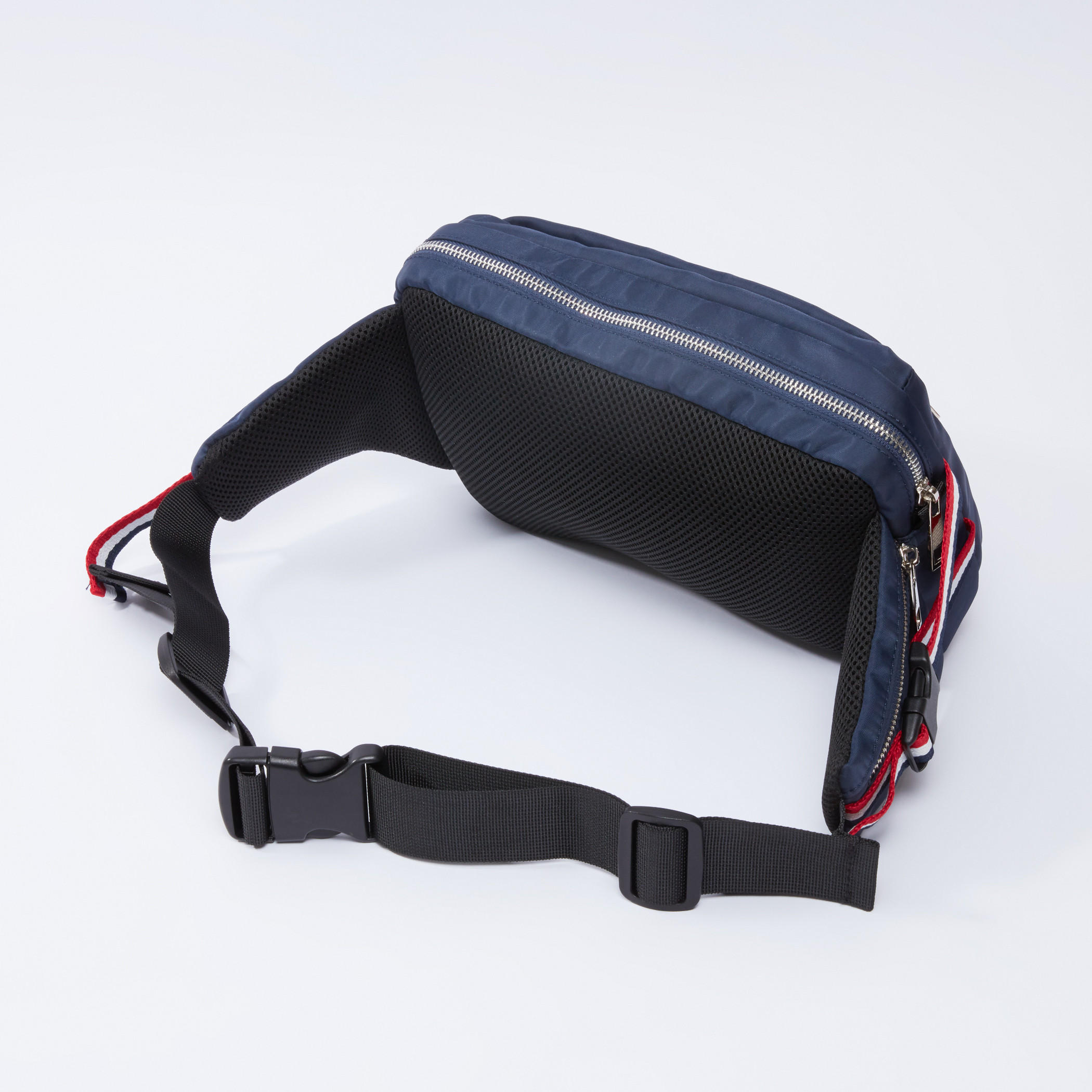 Striped Fanny Pack with Zip Closure-men-bags-image-3