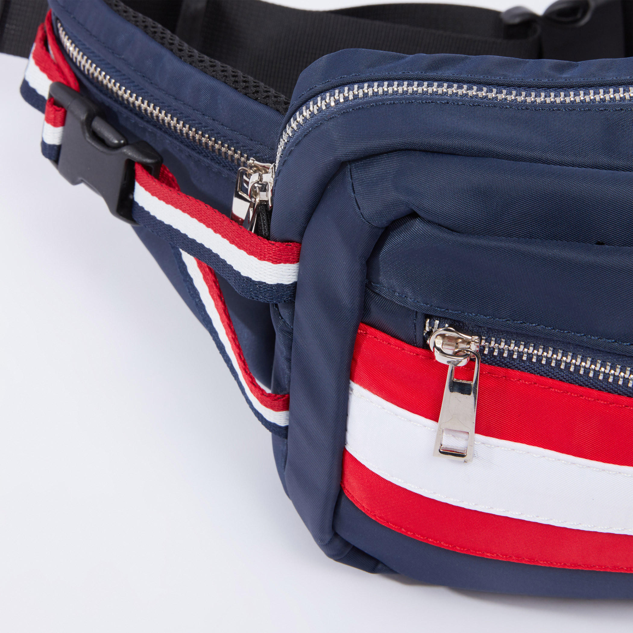 Striped Fanny Pack with Zip Closure-men-bags-image-4