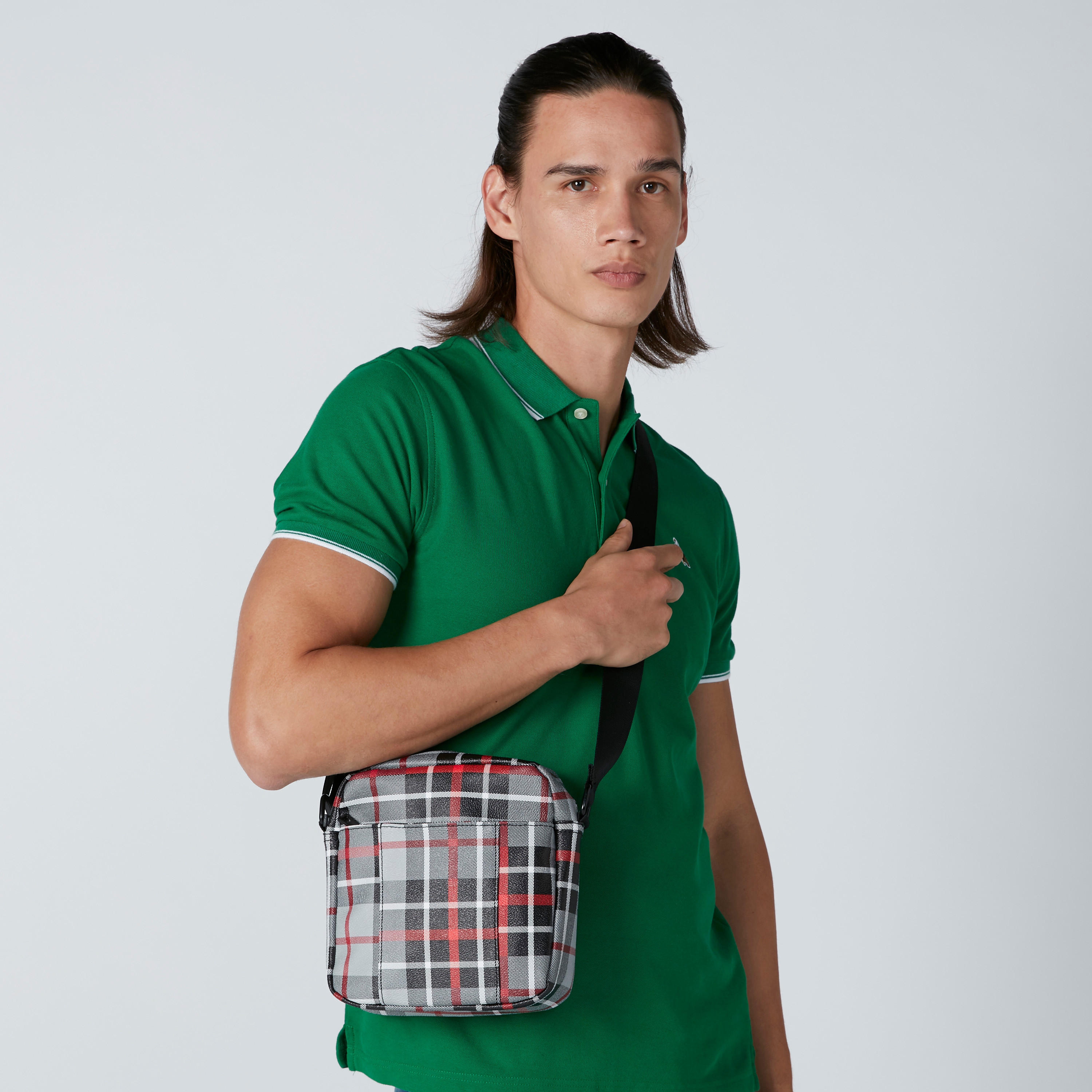 حقيبة كروس بودي كاروهات بسحاب-men-bags-image-2