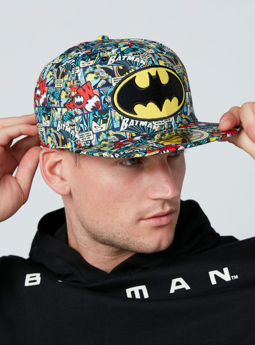 قبعة كاب بزر إغلاق وطبعات باتمان-men-caps-image-2