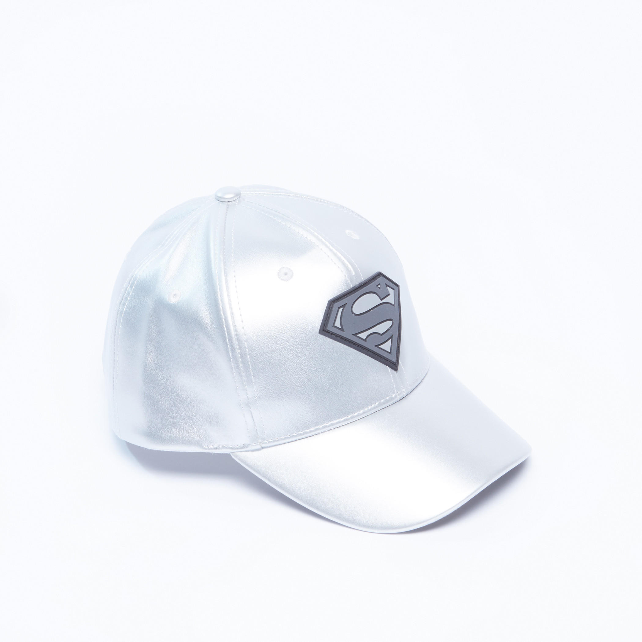 Superman Applique Detail Cap with Snap Closure-men-caps-image-1
