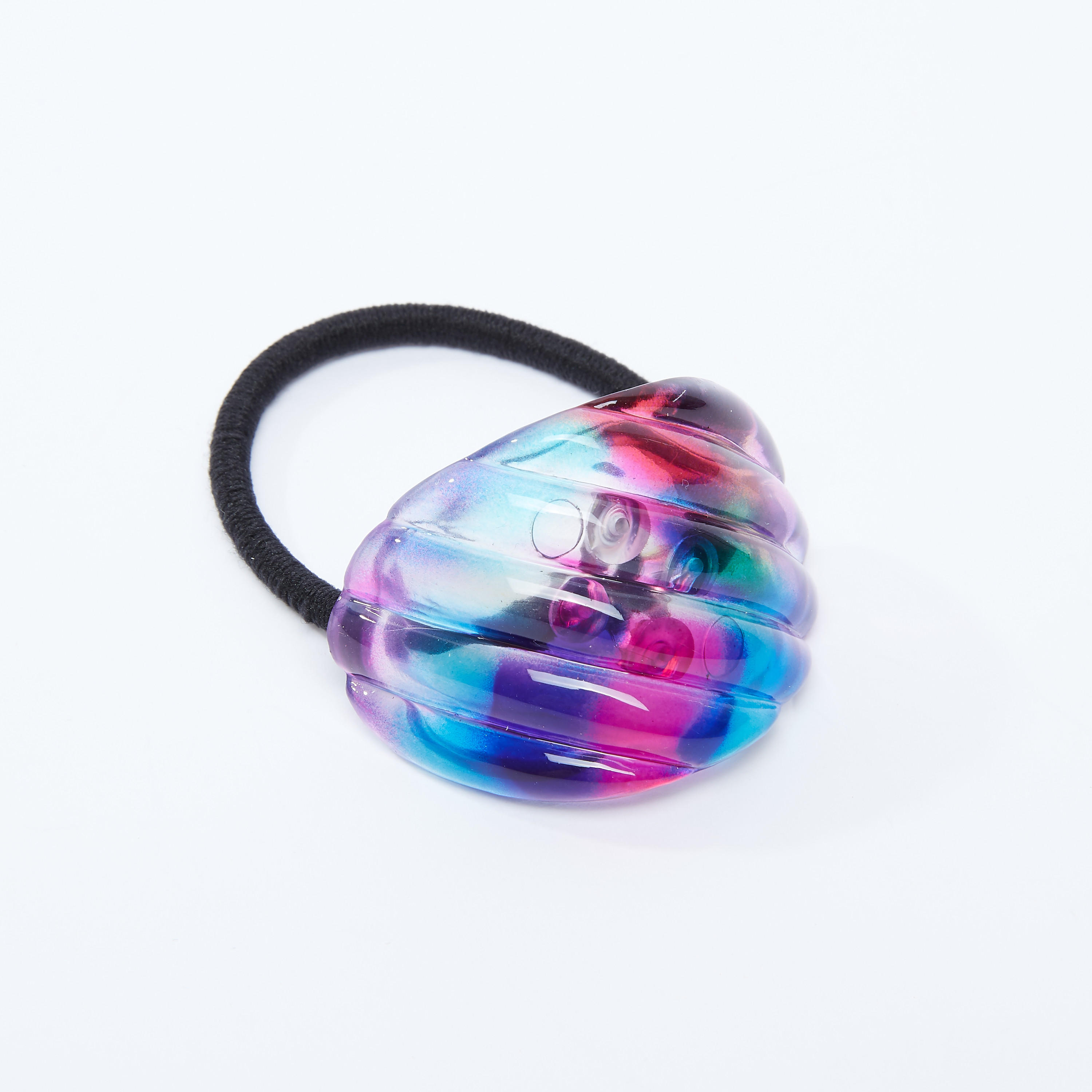 Textured Applique Detail Hair Tie-women-hairaccessories-image-1