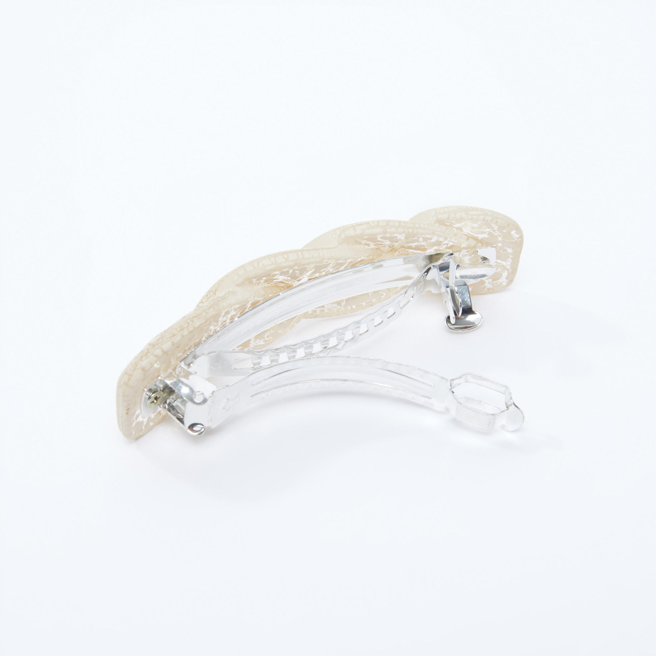 Printed Braid Detail Hair Clip-women-hairaccessories-image-3