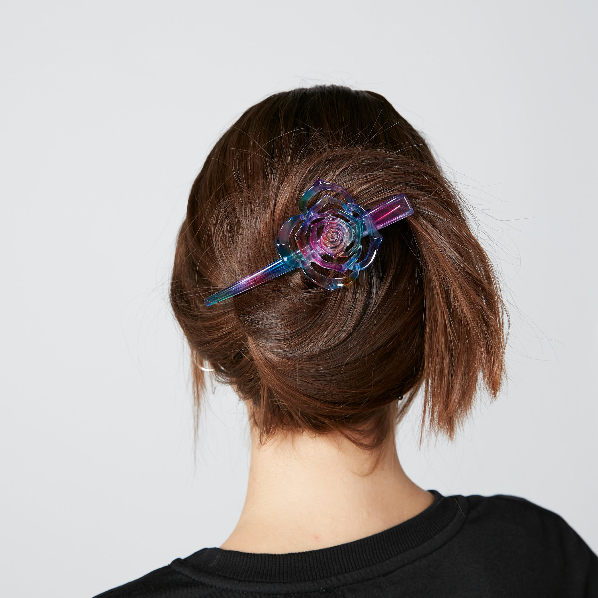مشبك شعر بنقوش زهرية-women-hairaccessories-image-2