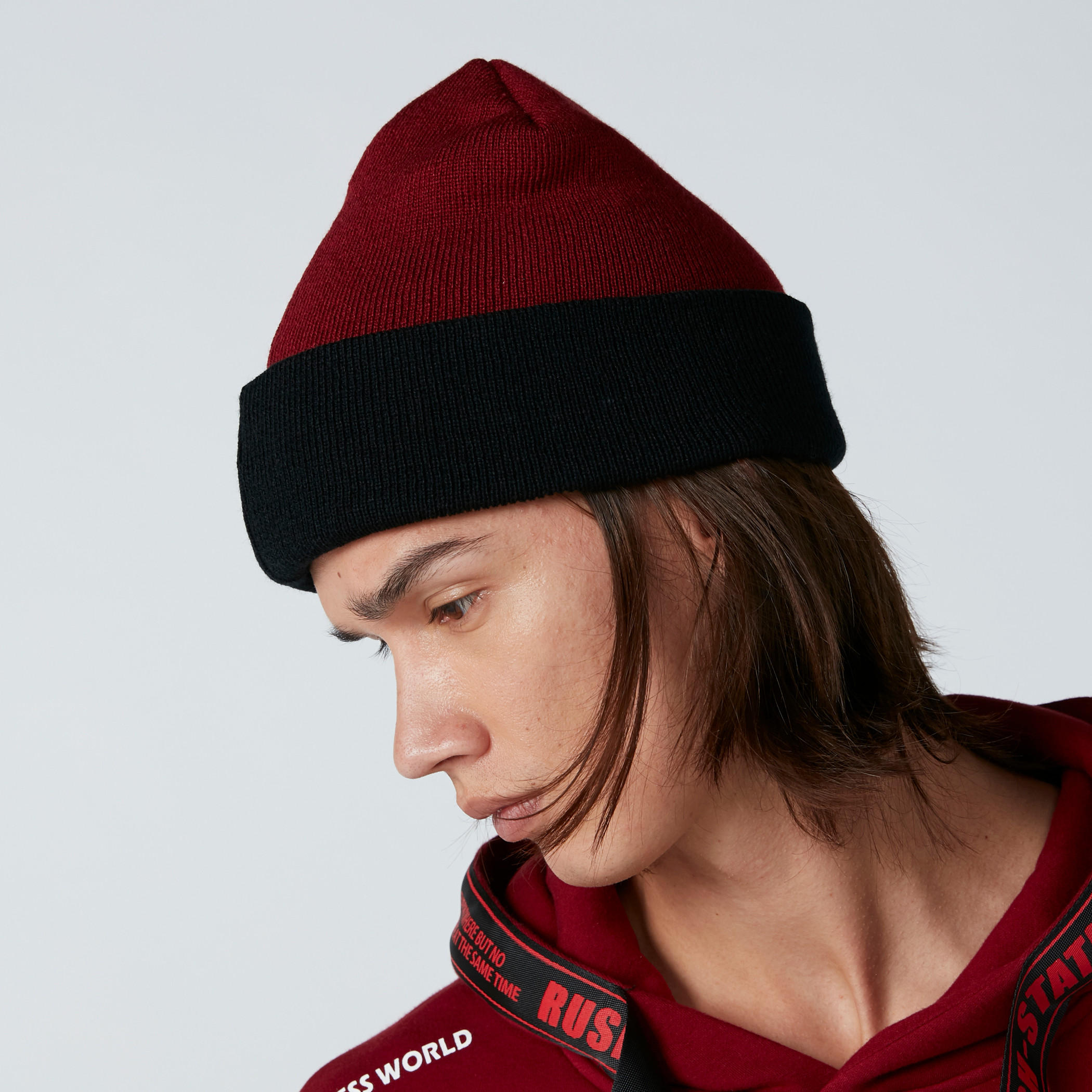 Textured Beanie Cap-men-caps-image-2