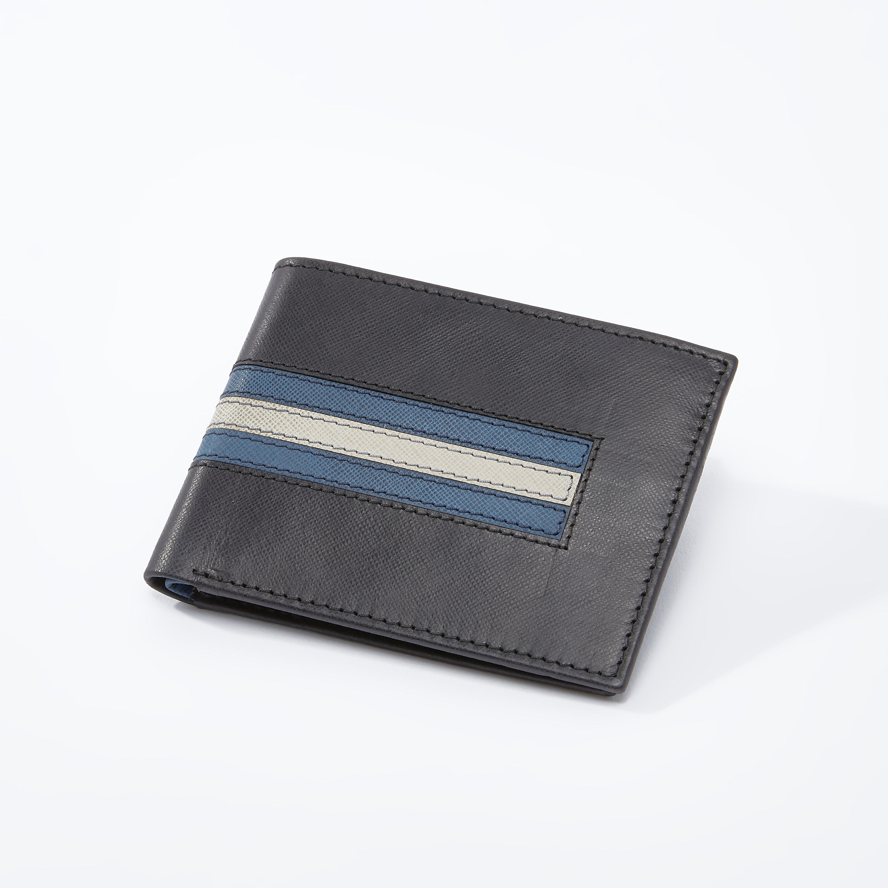 حامل بطاقات مقلّم بتفاصيل مزيّنة-men-beltsandwallets-wallets-image-1
