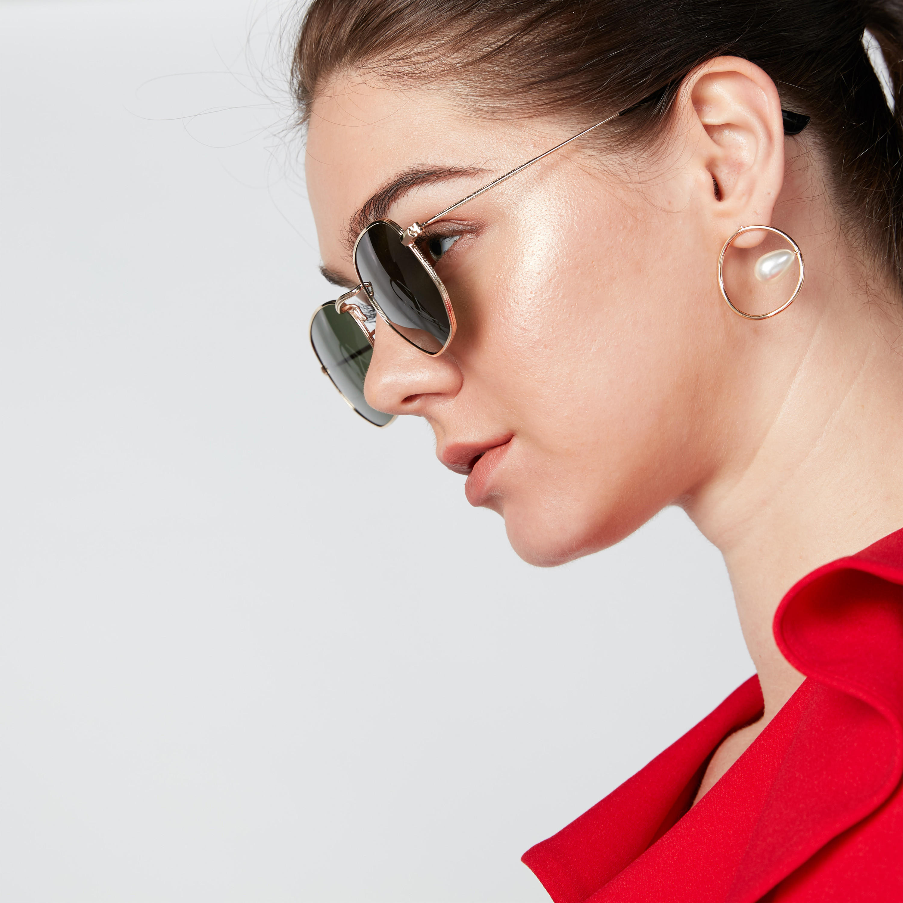 نظّارة شمسية بإطار كامل ووسادات للأنف-women-sunglasses-image-2