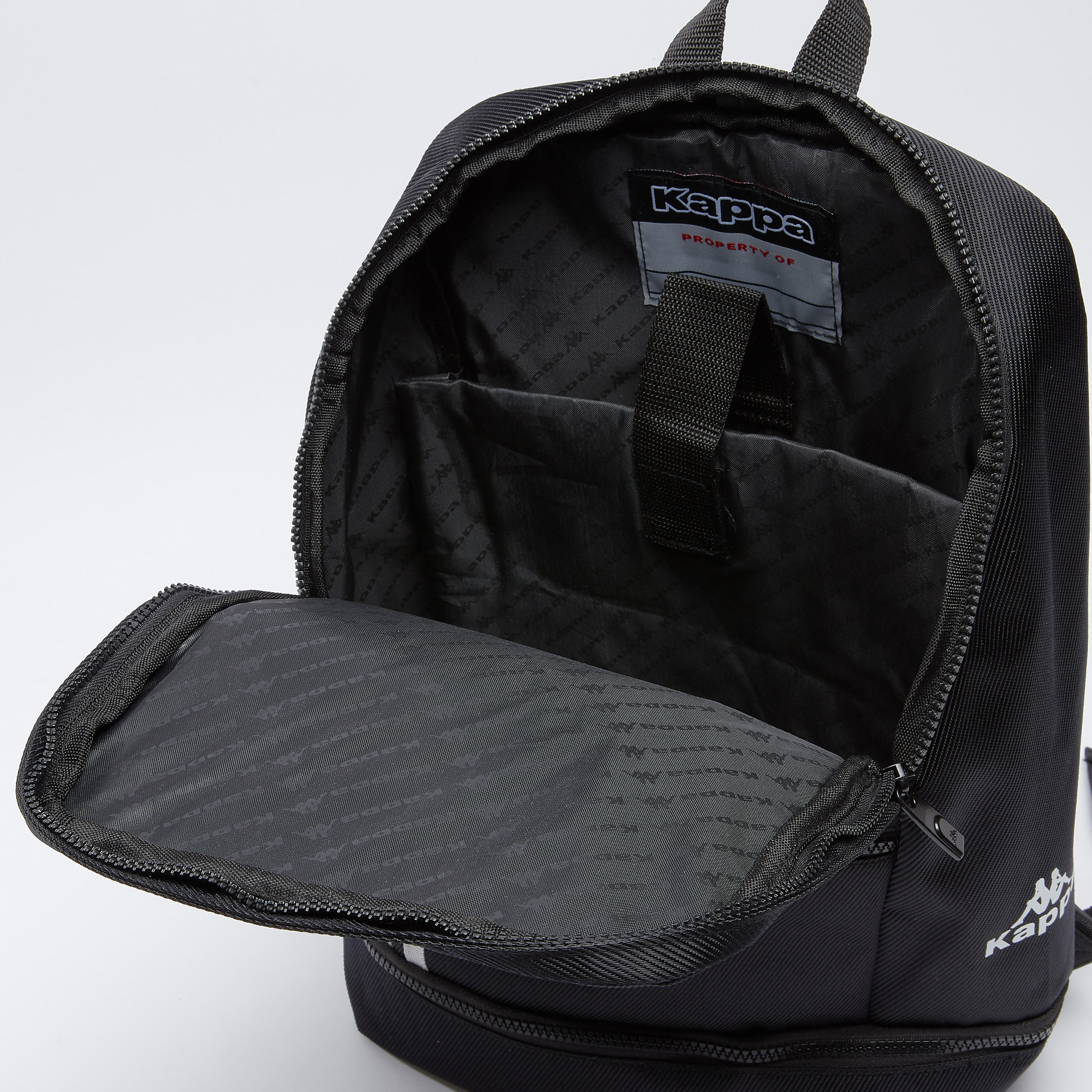 Kappa Textured Backpack with Zip Closure and Adjustable Backstraps-men-bags-image-5