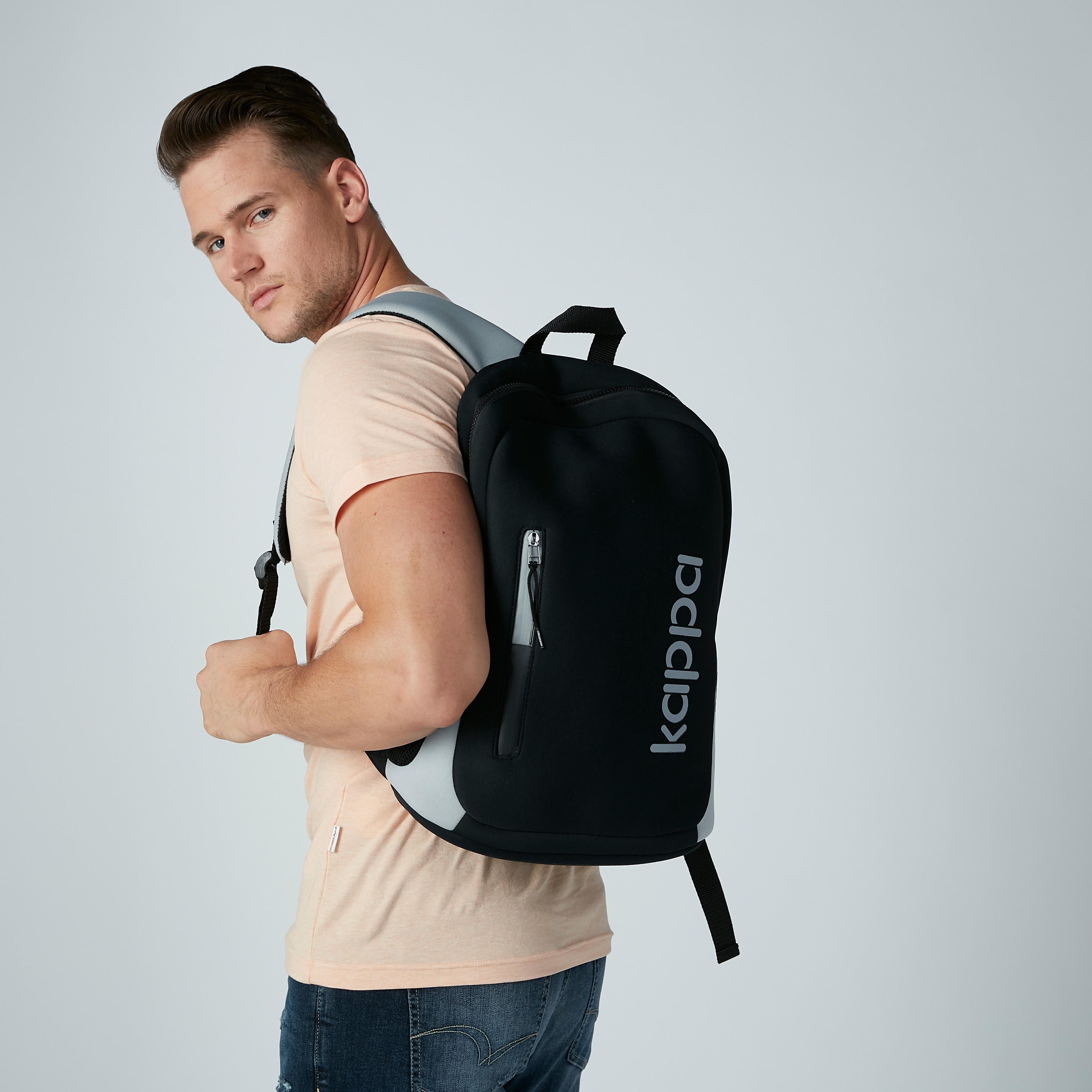 حقيبة ظهر بجيب لاب توب وسحاب إغلاق من كابا-men-bags-image-4