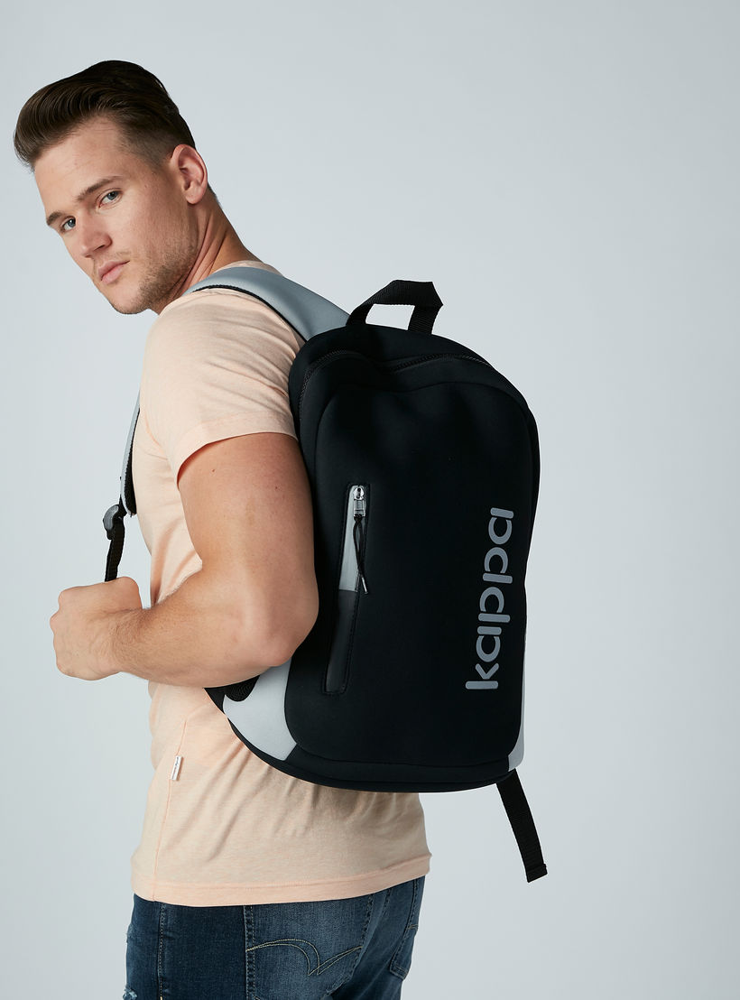 حقيبة ظهر بجيب لاب توب وسحاب إغلاق من كابا-men-bags-image-4