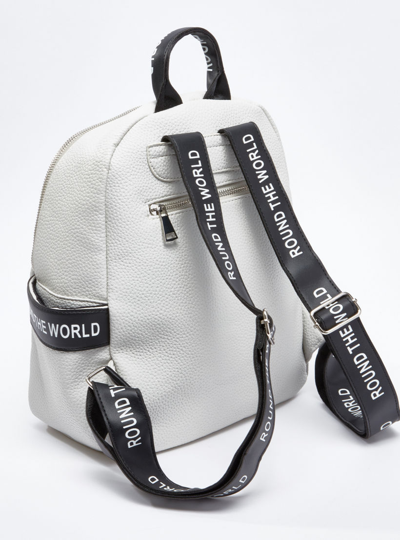 حقيبة ظهر بسحّاب إغلاق وحمّالات بطبعات-women-bagsandwallets-handbags-image-1