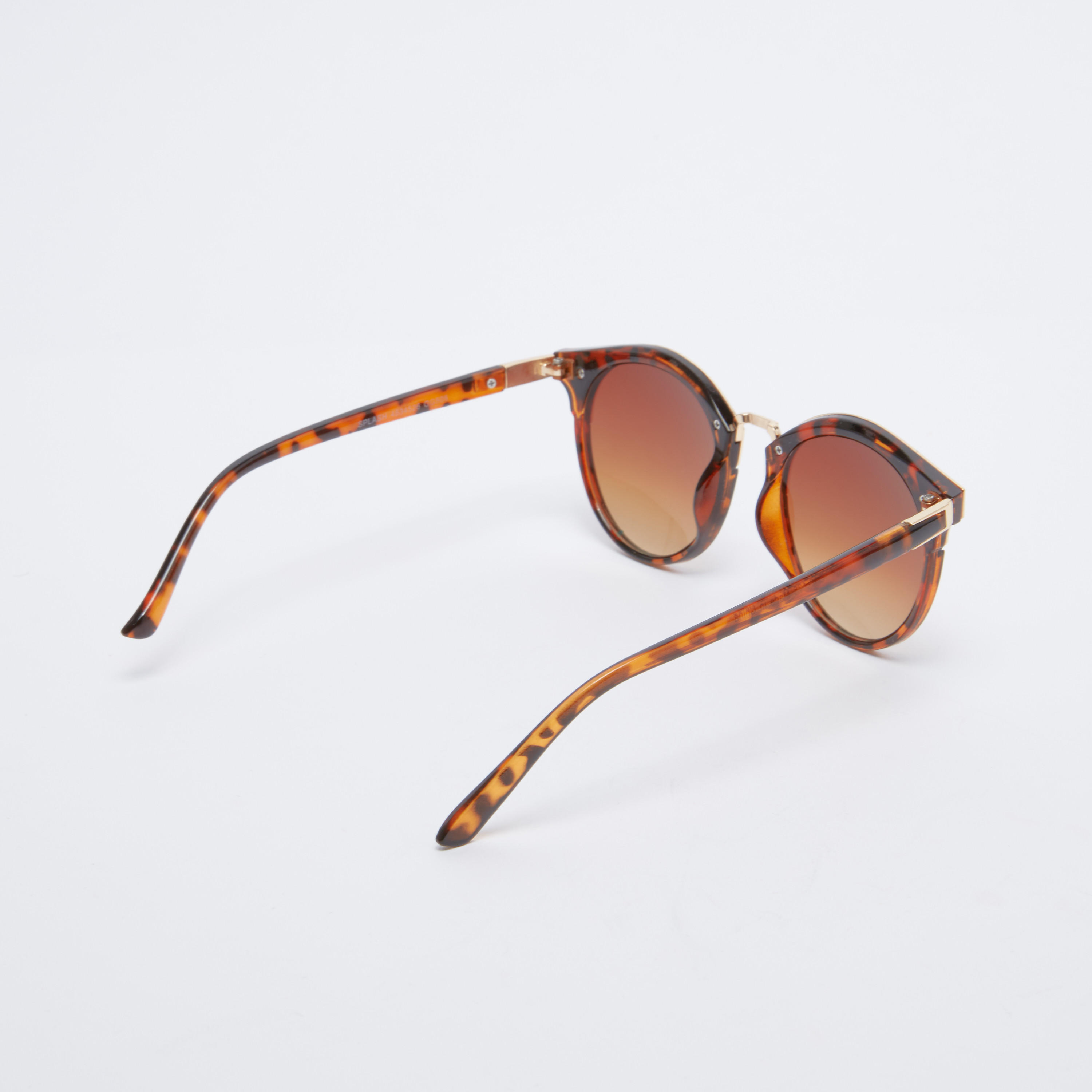 نظارة شمسية مستديرة بتفاصيل ميتاليك وطبعات-women-sunglasses-image-5
