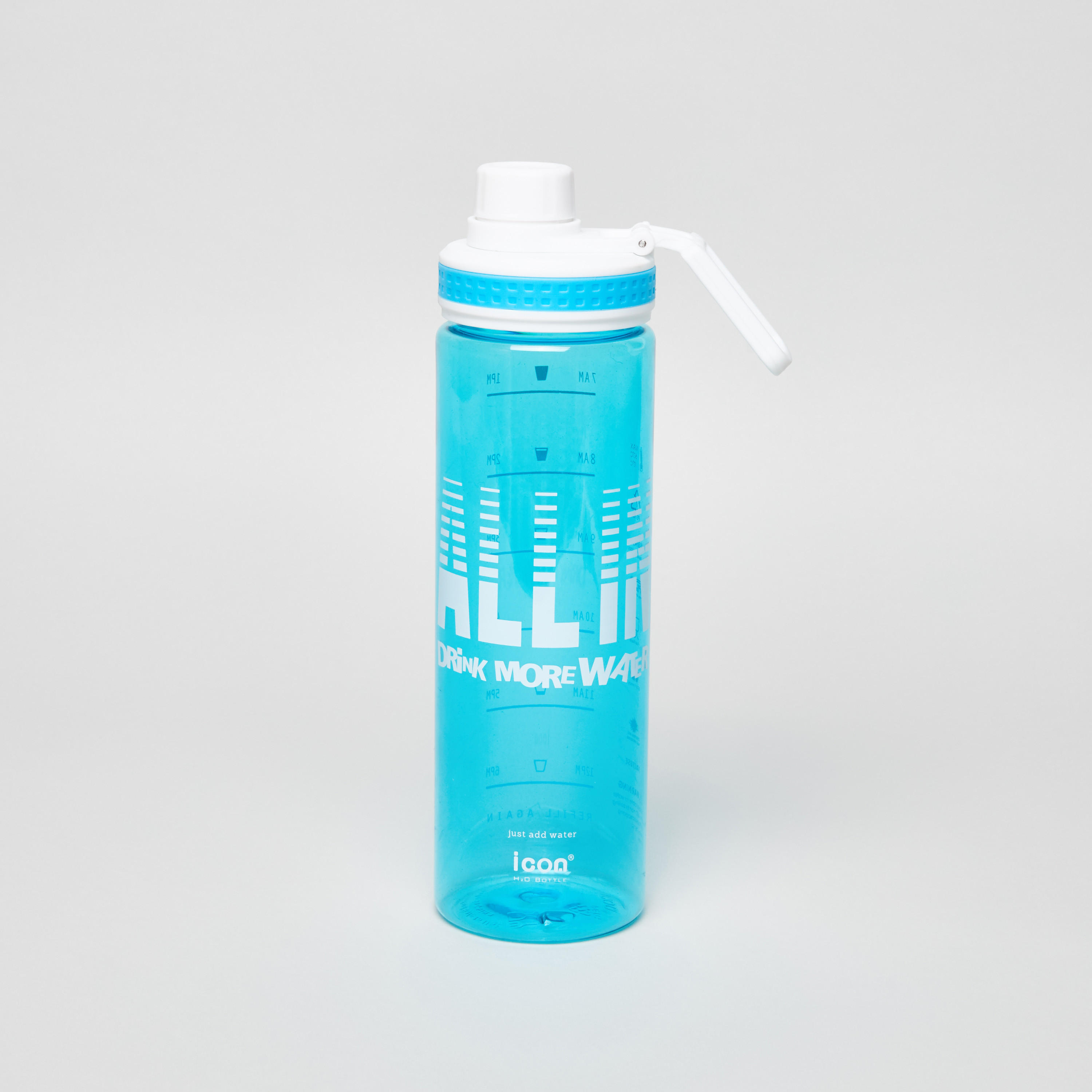 Icon Print Water Bottle with Contrast Lid - 7x7x23 cms-school-waterbottles-image-1