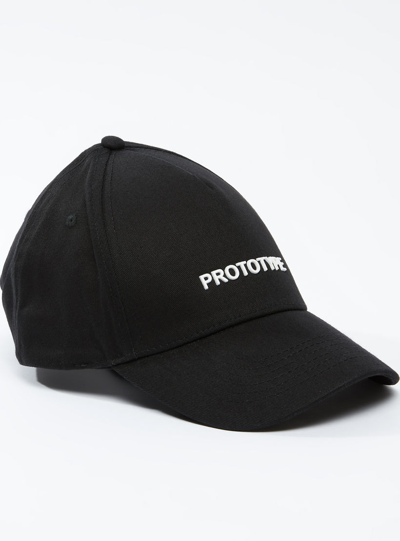 Textured Cap with Snap Closure-men-caps-image-1