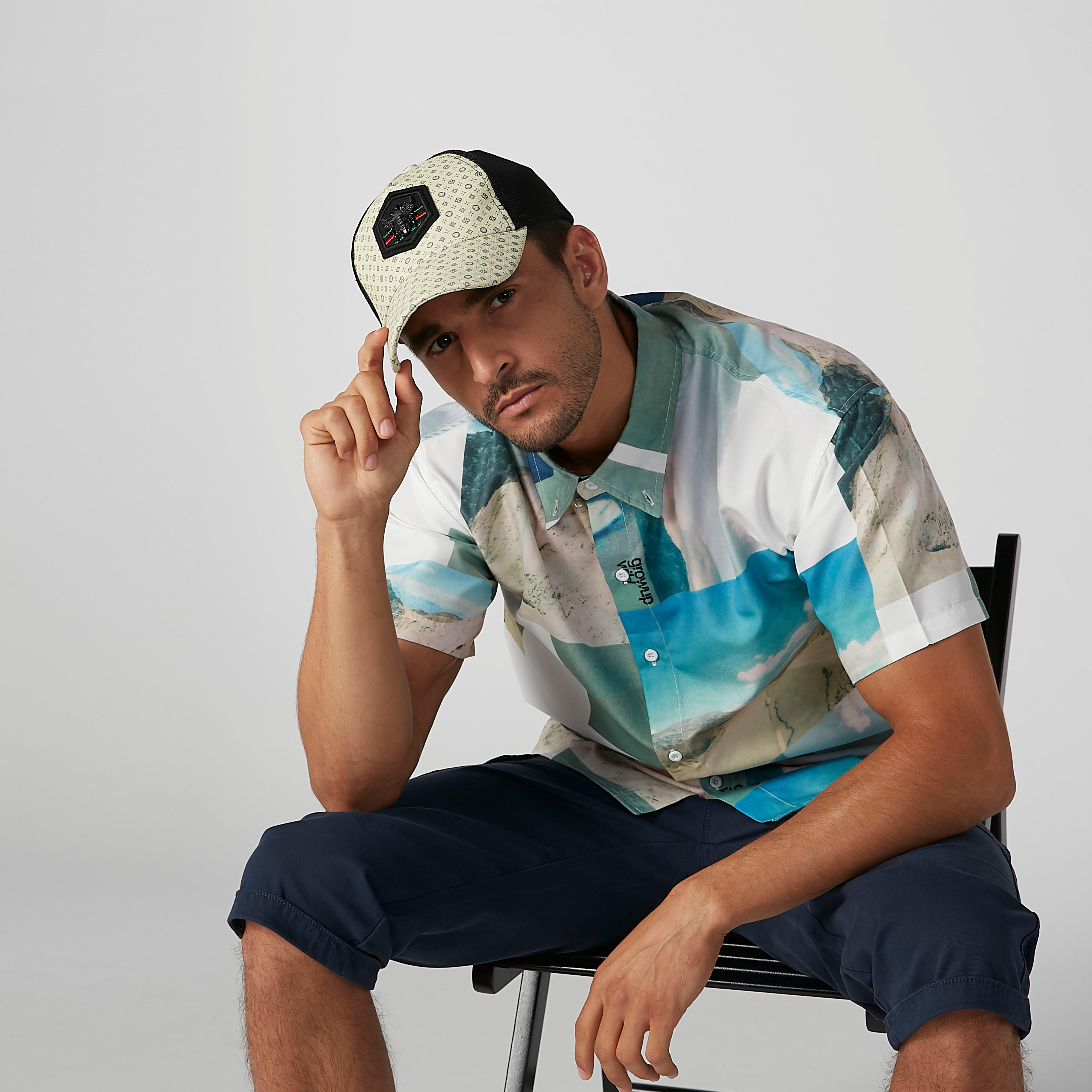 Printed Cap with Snap Closure-men-caps-image-2