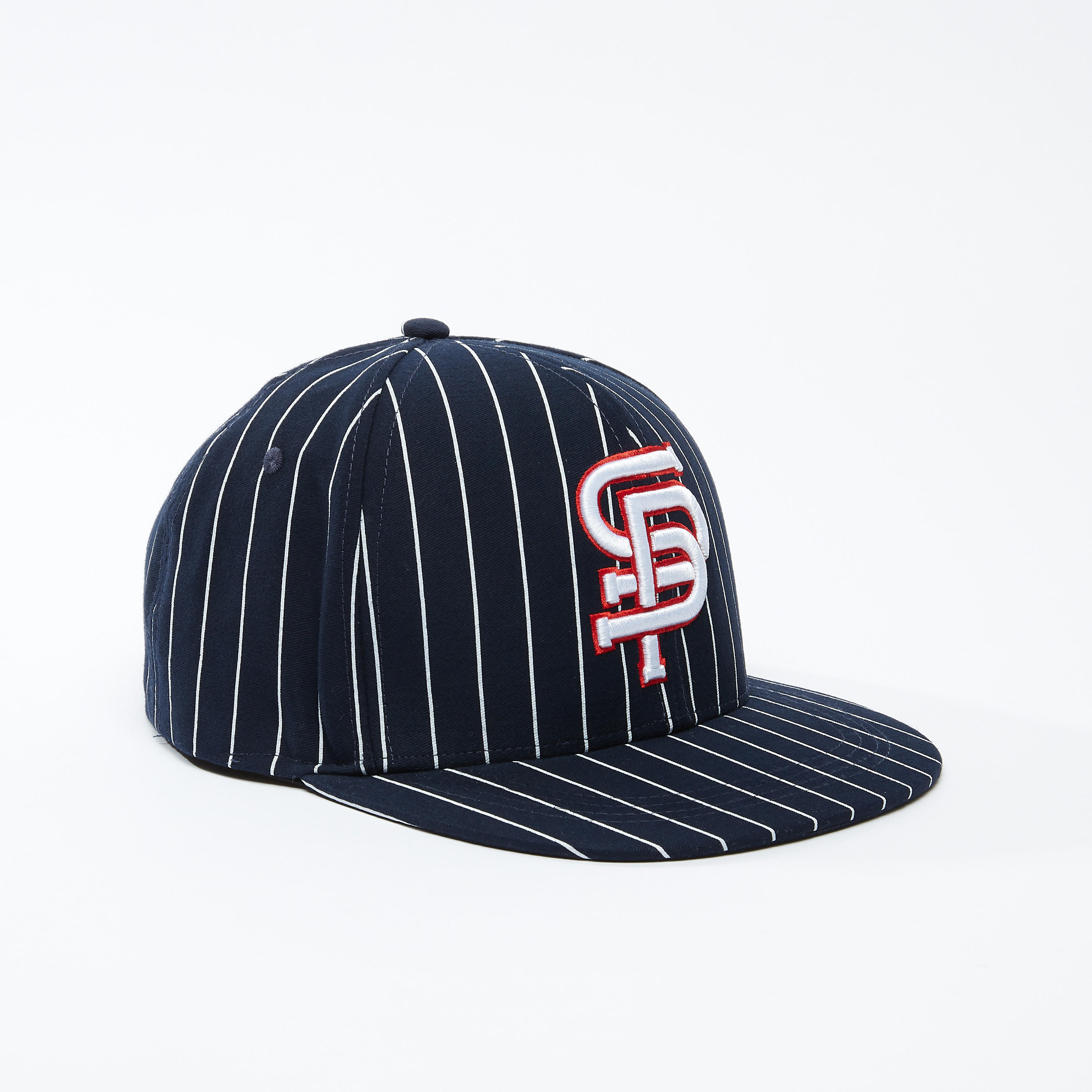 Striped Cap with Snap Closure-men-caps-image-1