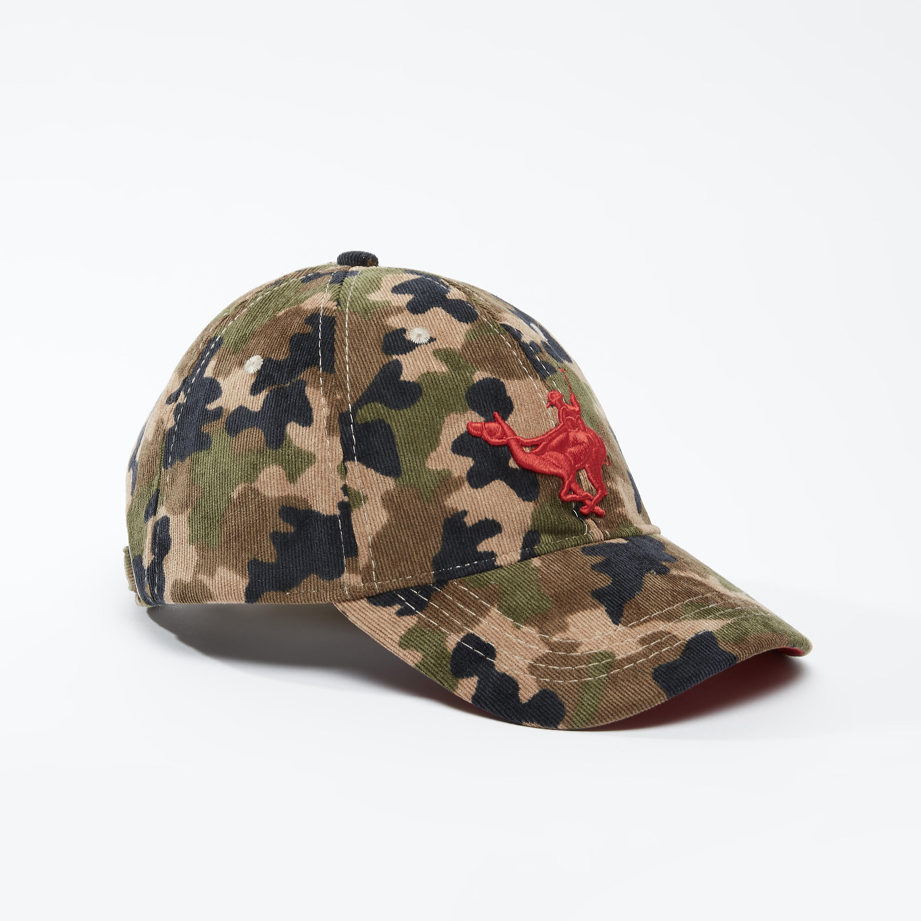 Camouflage Printed Cap with Plate Buckle Closure-men-caps-image-1