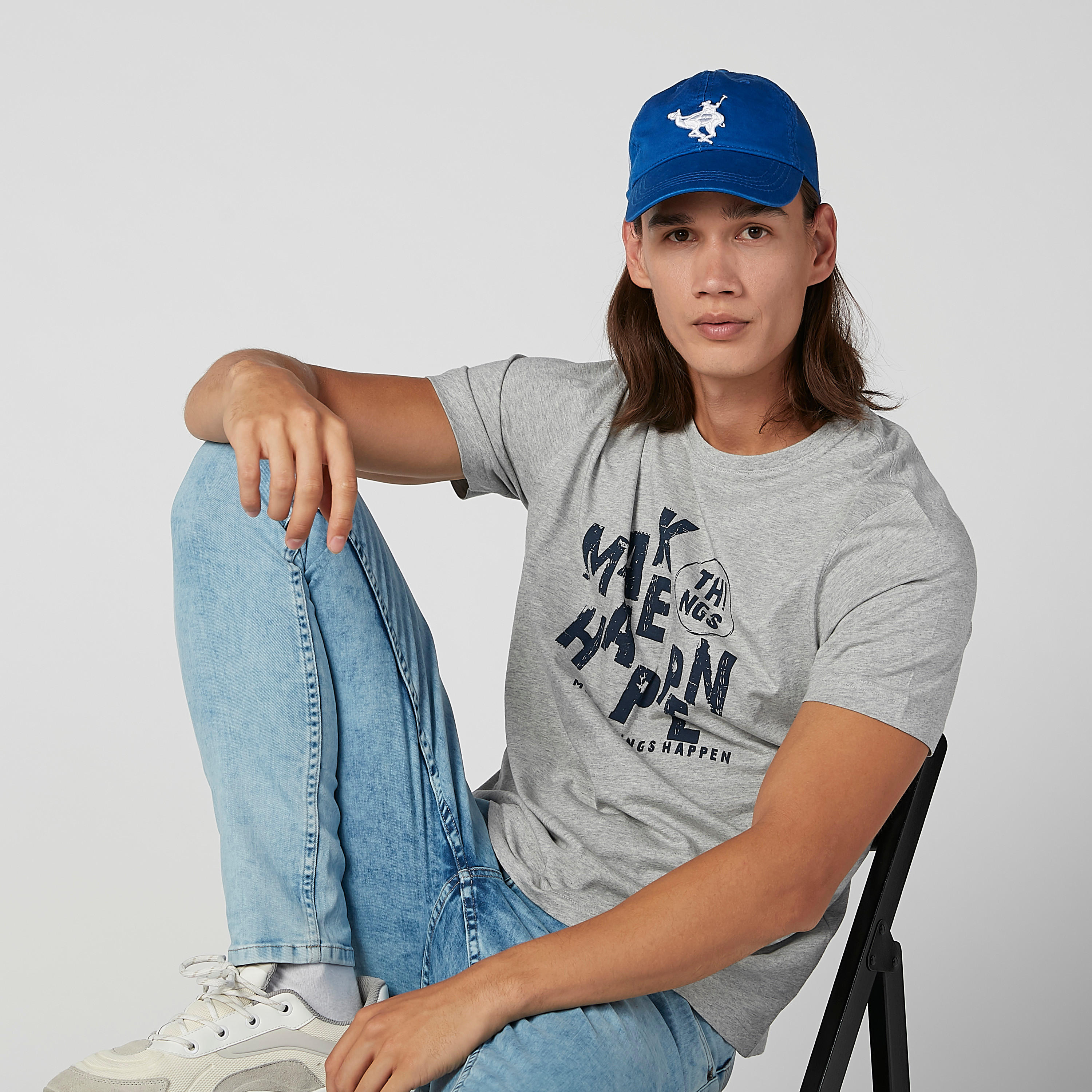 قبعة كاب بارزة الملمس بزر إغلاق-men-caps-image-2