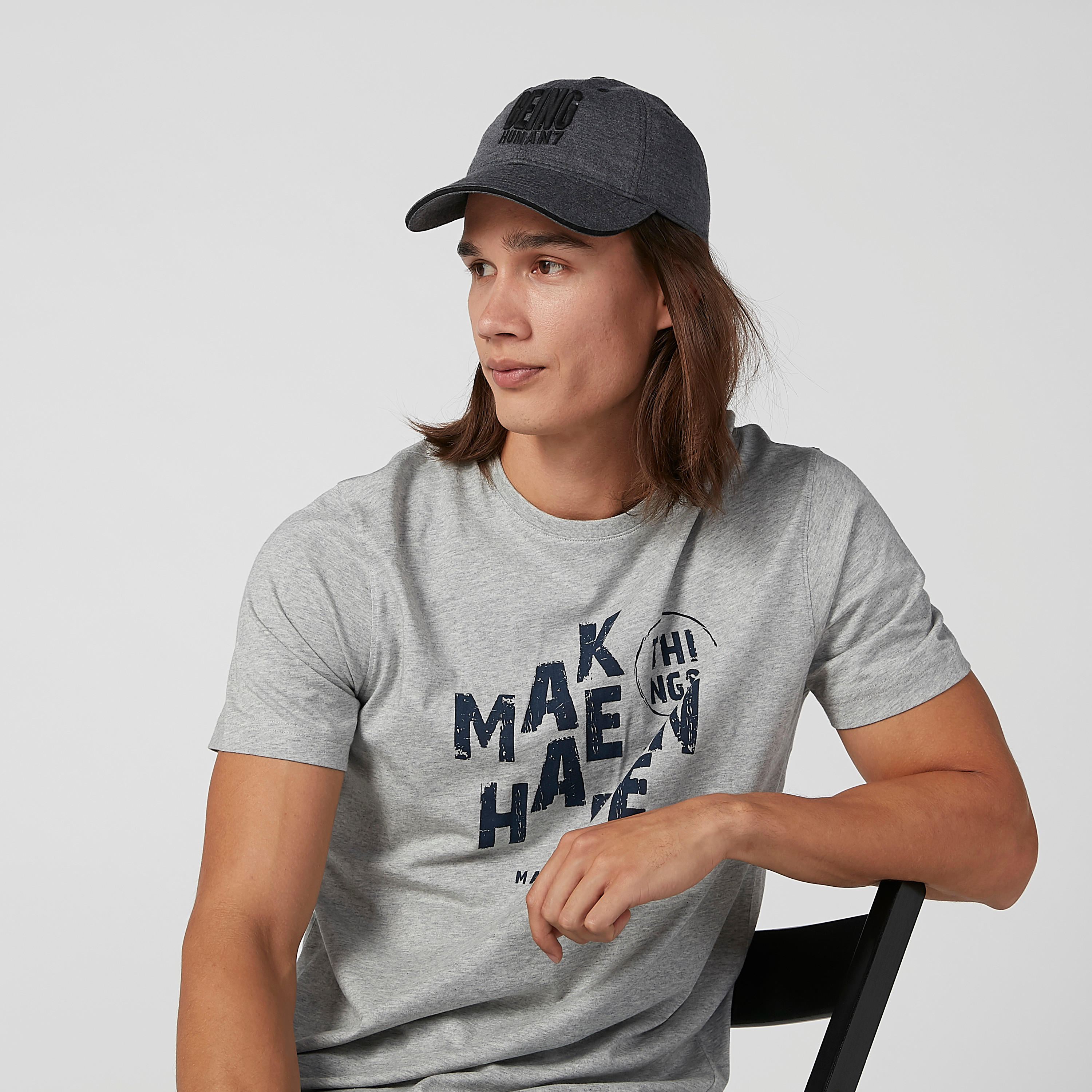قبعة كاب بارزة الملمس بإبزيم إغلاق بيينج هيومان-men-caps-image-3
