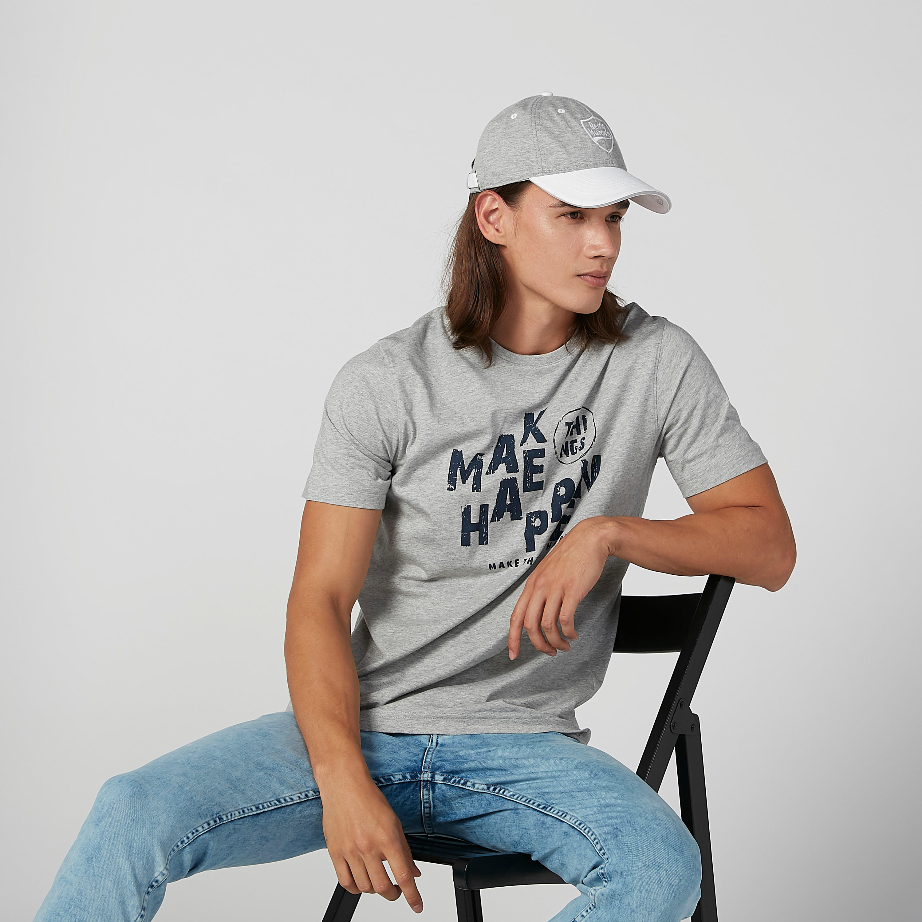 قبعة كاب بارزة الملمس بإبزيم إغلاق بيينج هيومان-men-caps-image-3