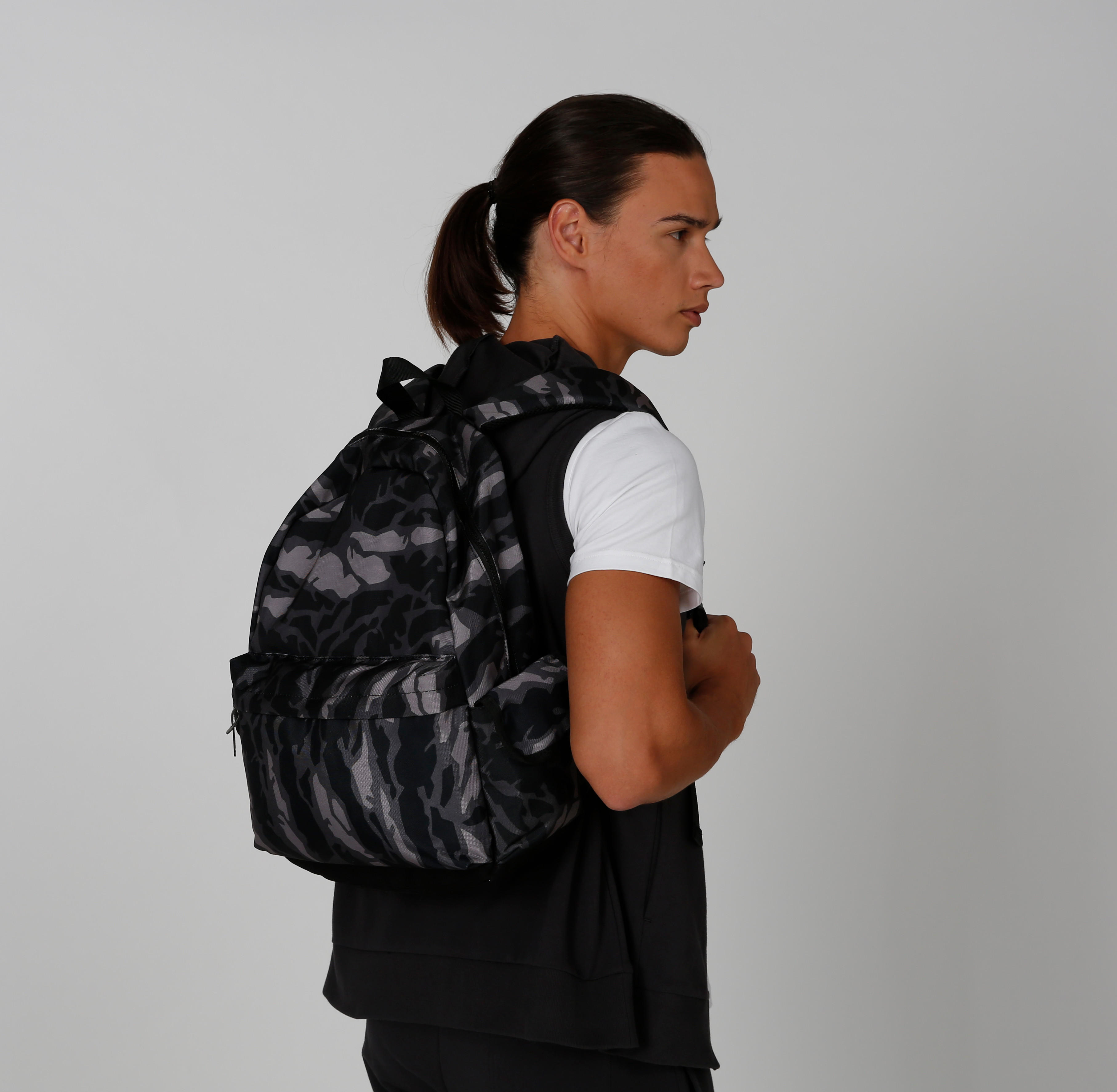 Printed Backpack with Adjustable Straps and Top Handle-men-bags-image-2